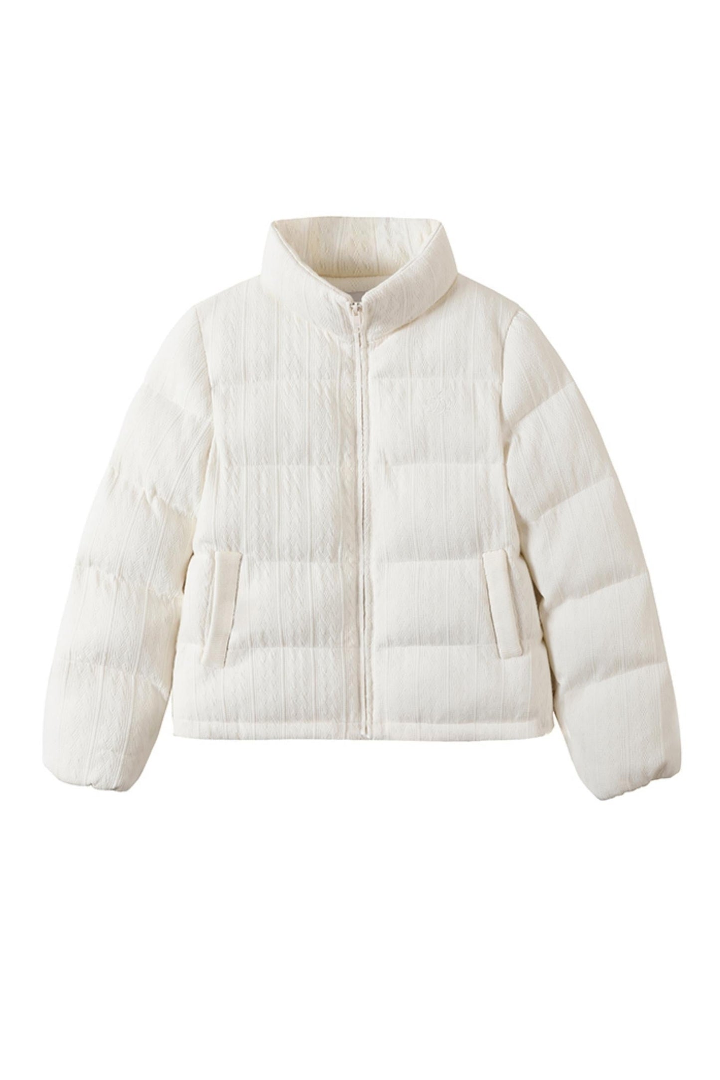 심플 니트 스트레이트 면 코트