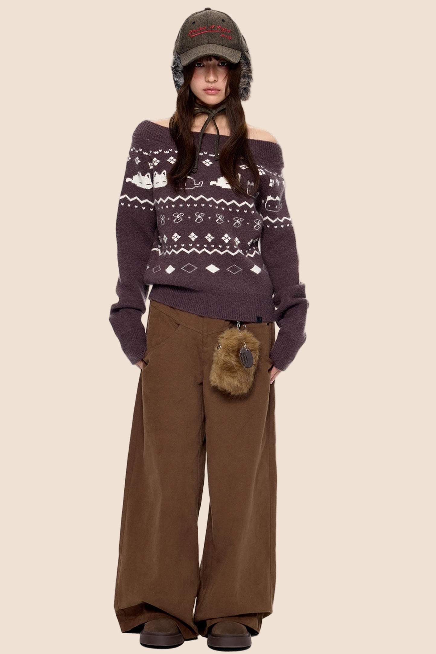 Elegant Long Vintage Pants