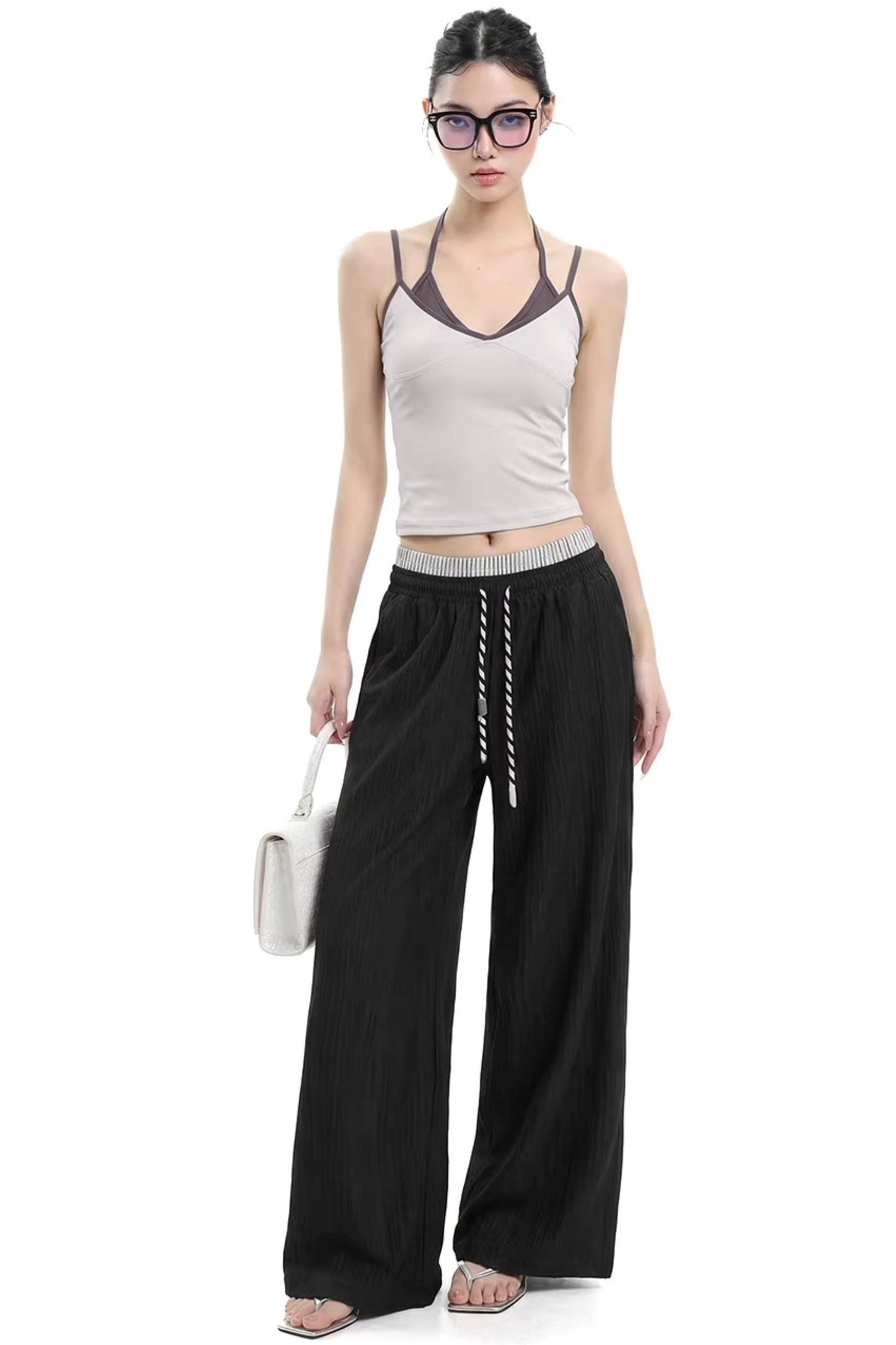 Retro Grey Halter Top