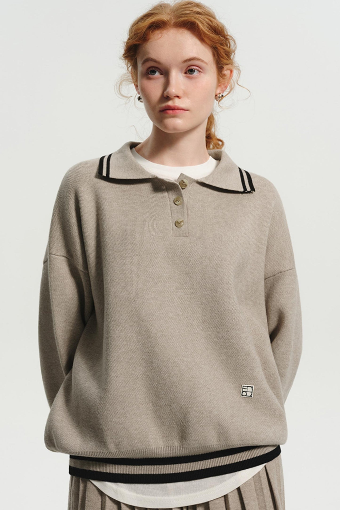 Ensemble de jupe en tricot vintage à deux pièces