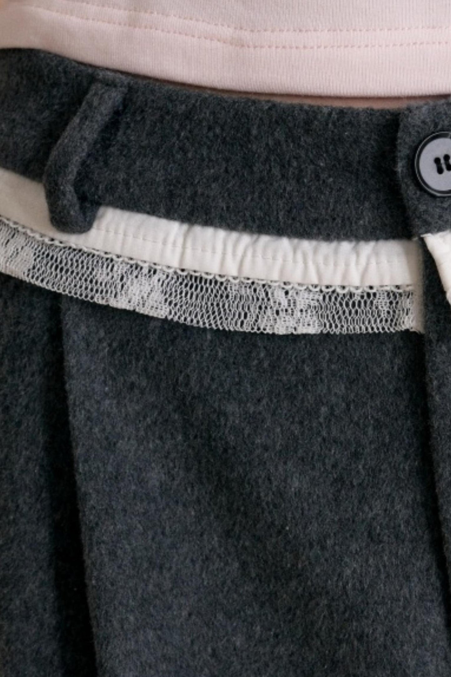 Romantic Lace Woolen Pants