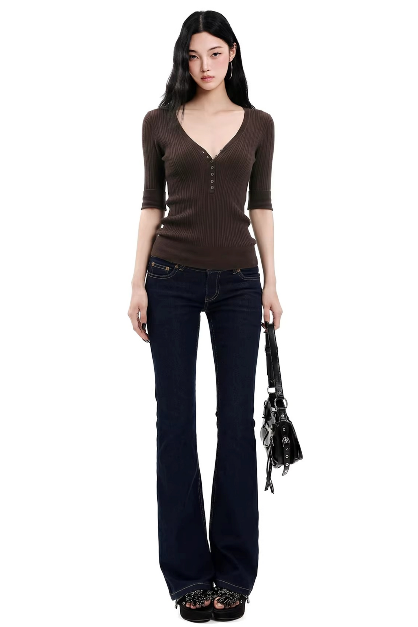 Retro Coffee Knit Sweater