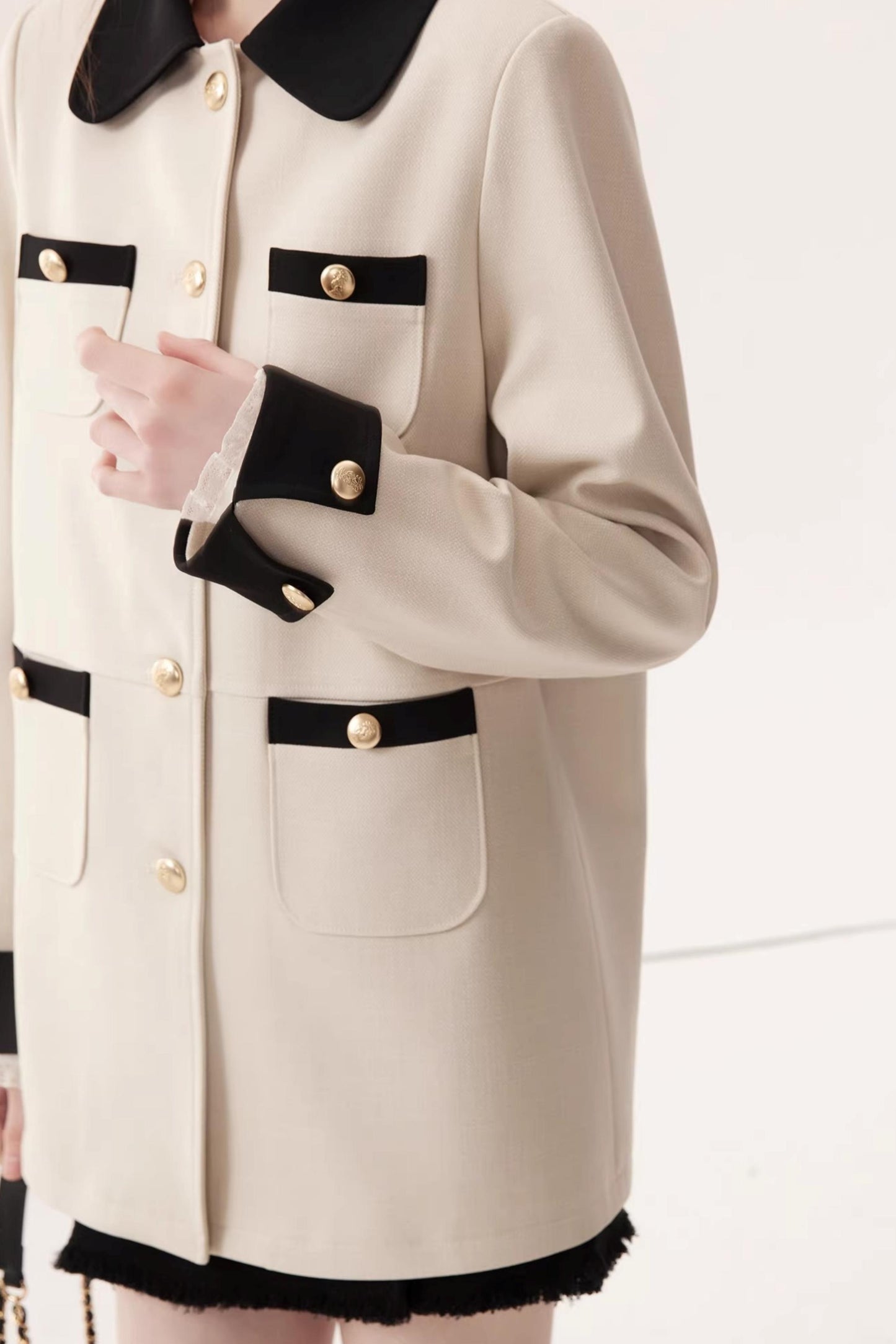 Elegant Color-Block Jacket