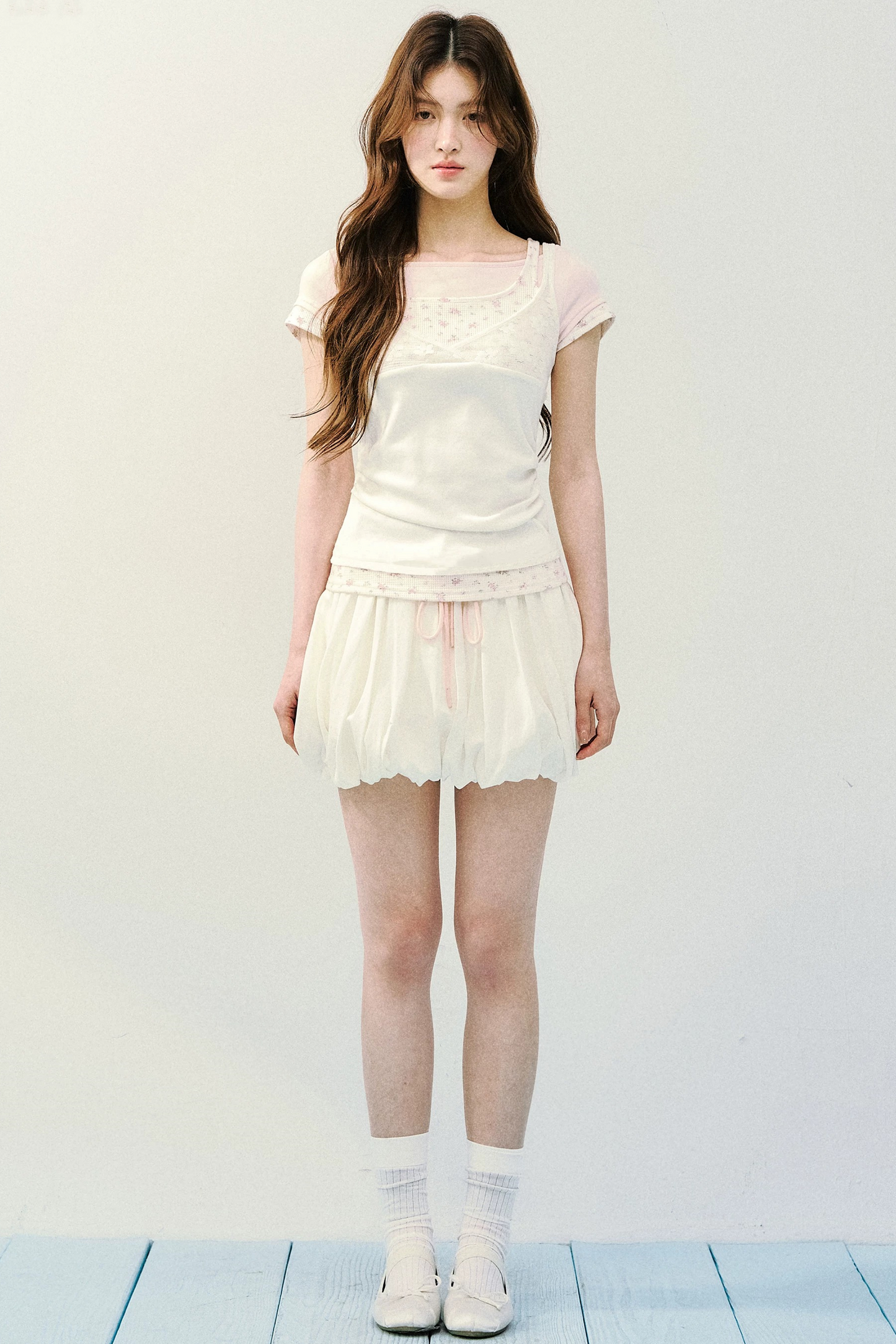 Top camisola de punto con encaje