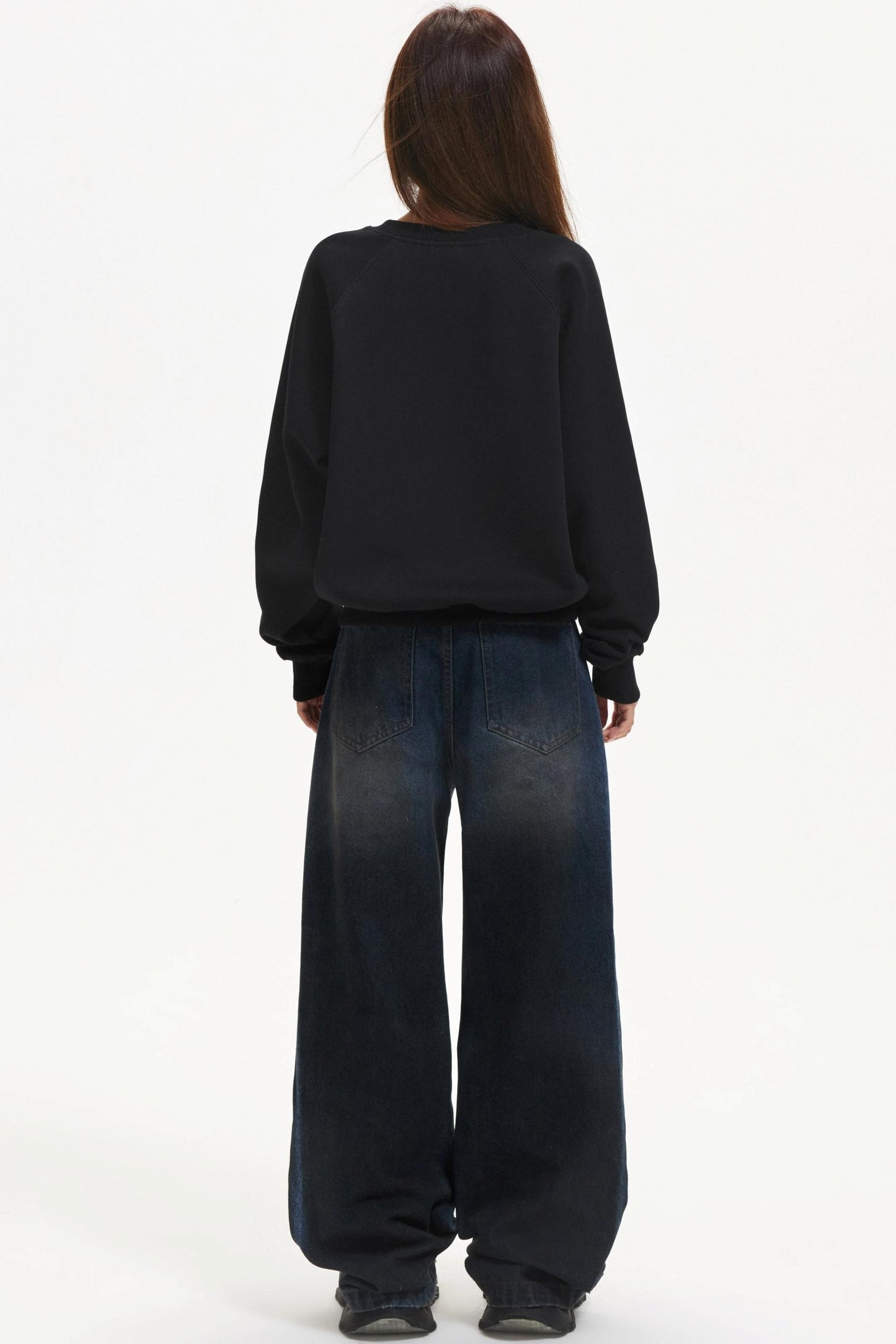 Kitten Print Raglan Sweater