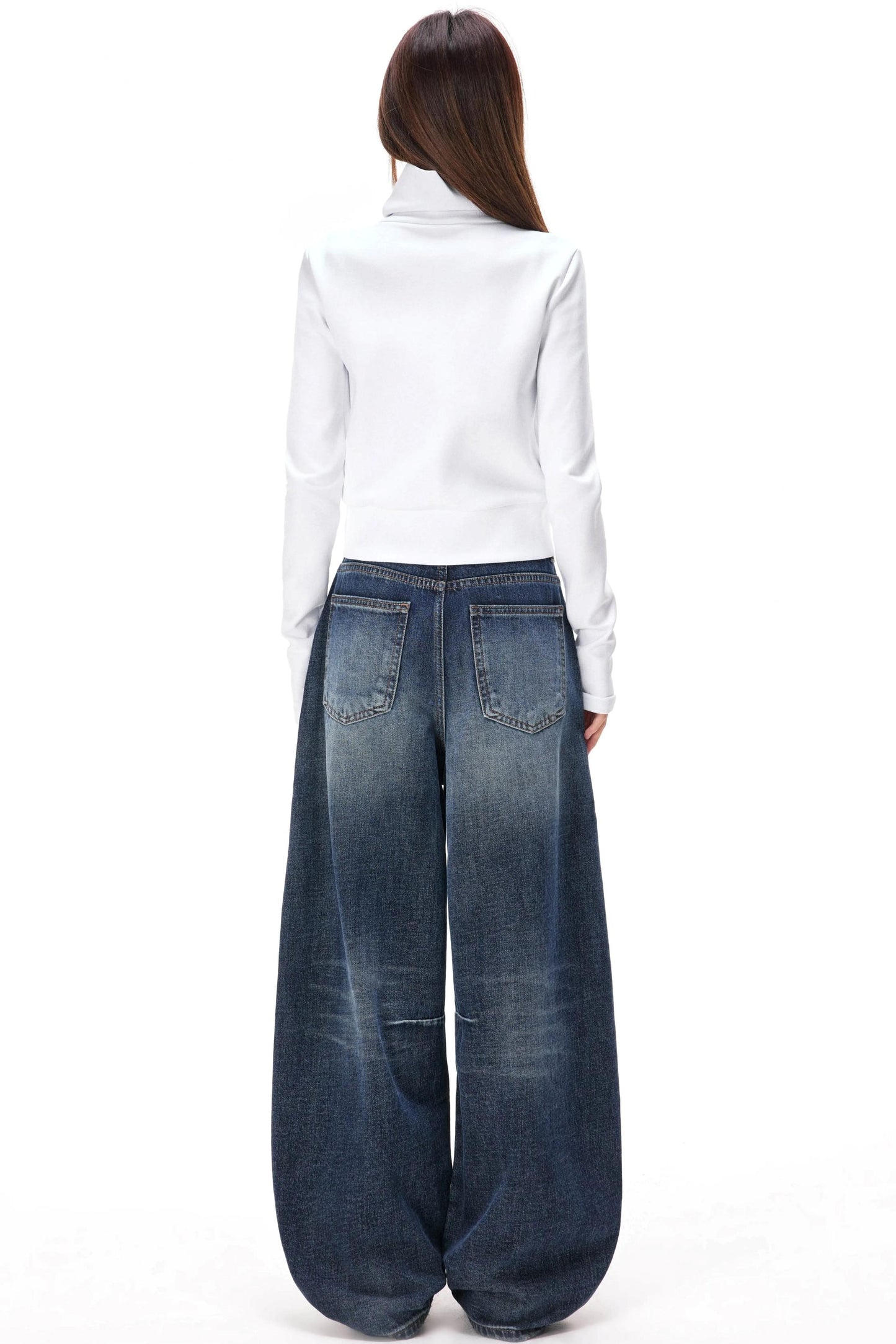 Retro Washed Velvet Scimitar Jeans