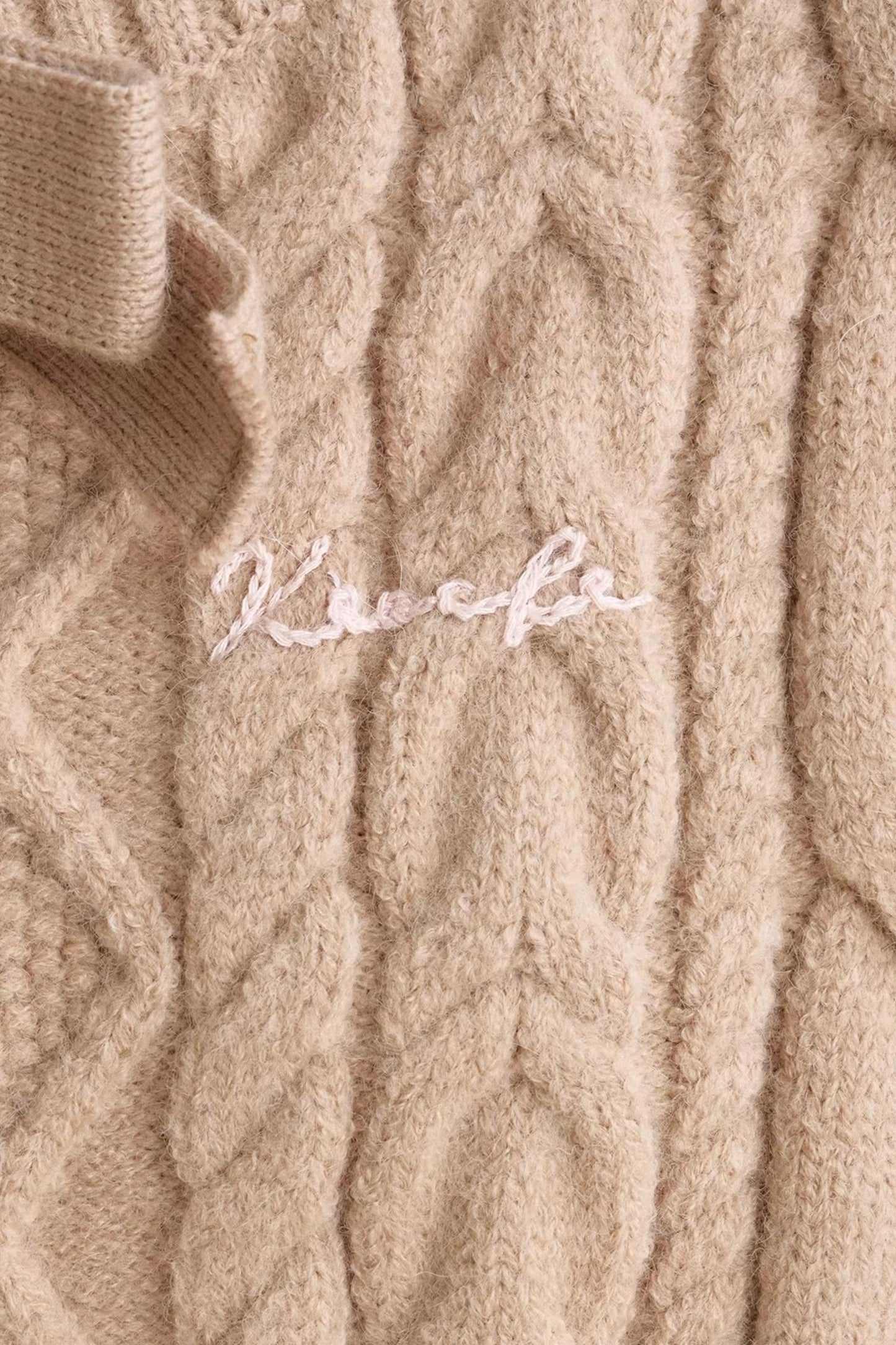 Winter Bow Knit Cardigan