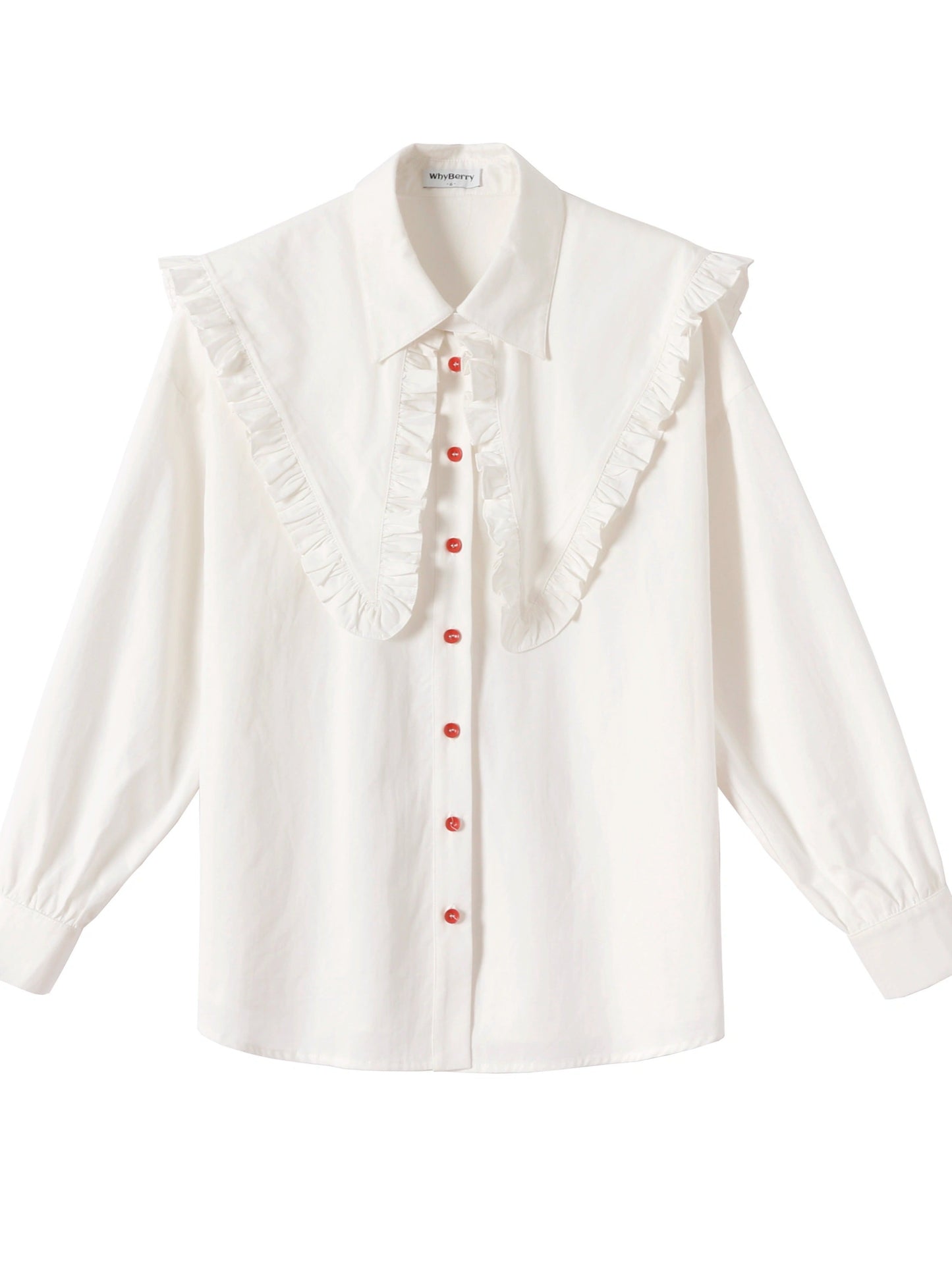 옷깃 단단한 ong-소매 셔츠