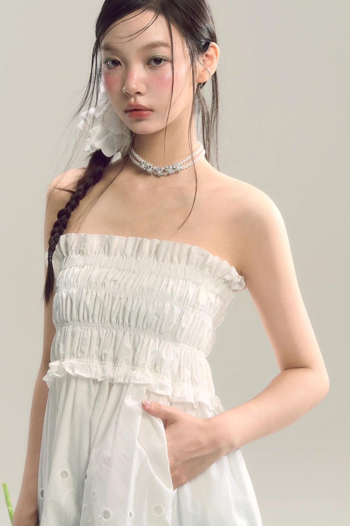 Whispering Daisy Asymmetrical Skirt Top