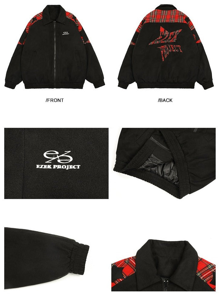 미국 빈티지 모직 패널면 재킷