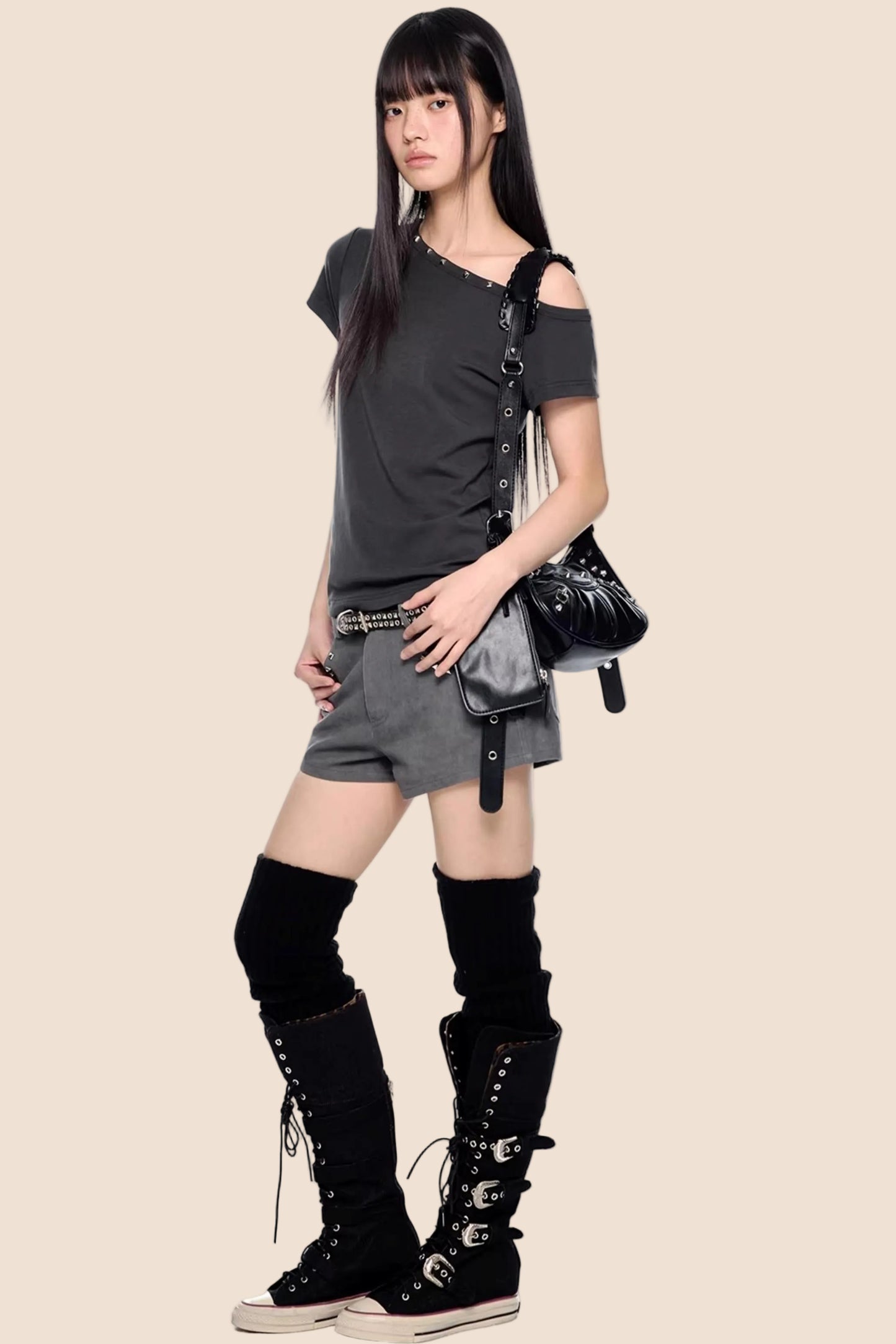 Rivet Retro A-Line Shorts