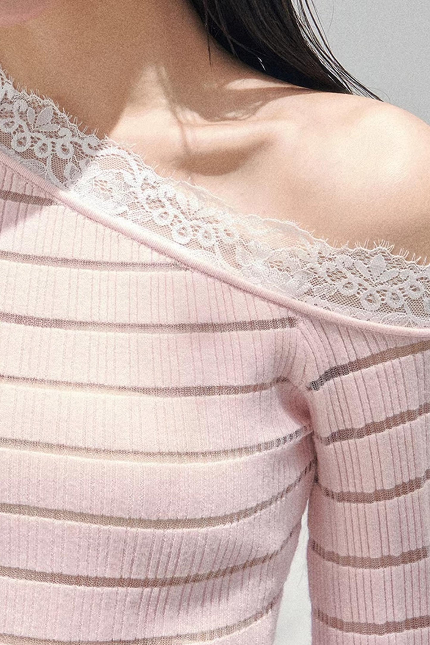 Gentle Glance Knitted Lace Top