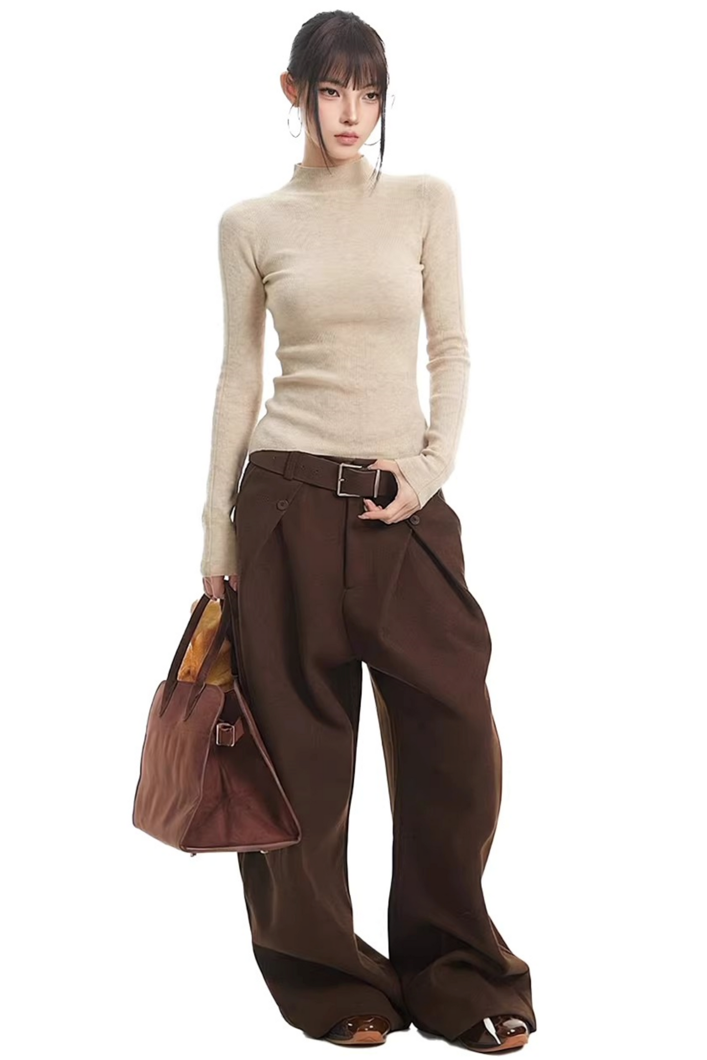 Black Knit Slimming Top