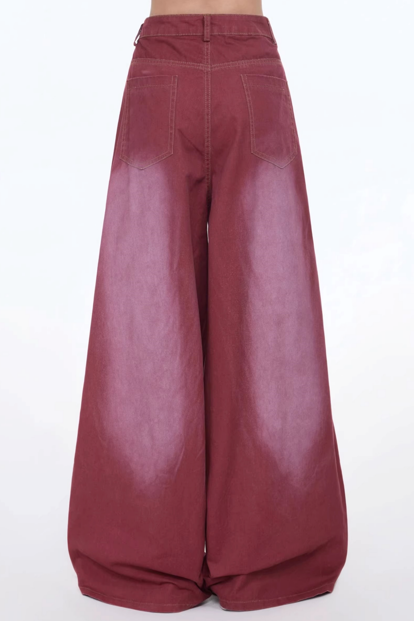 Retro Star-Printed Denim Pants