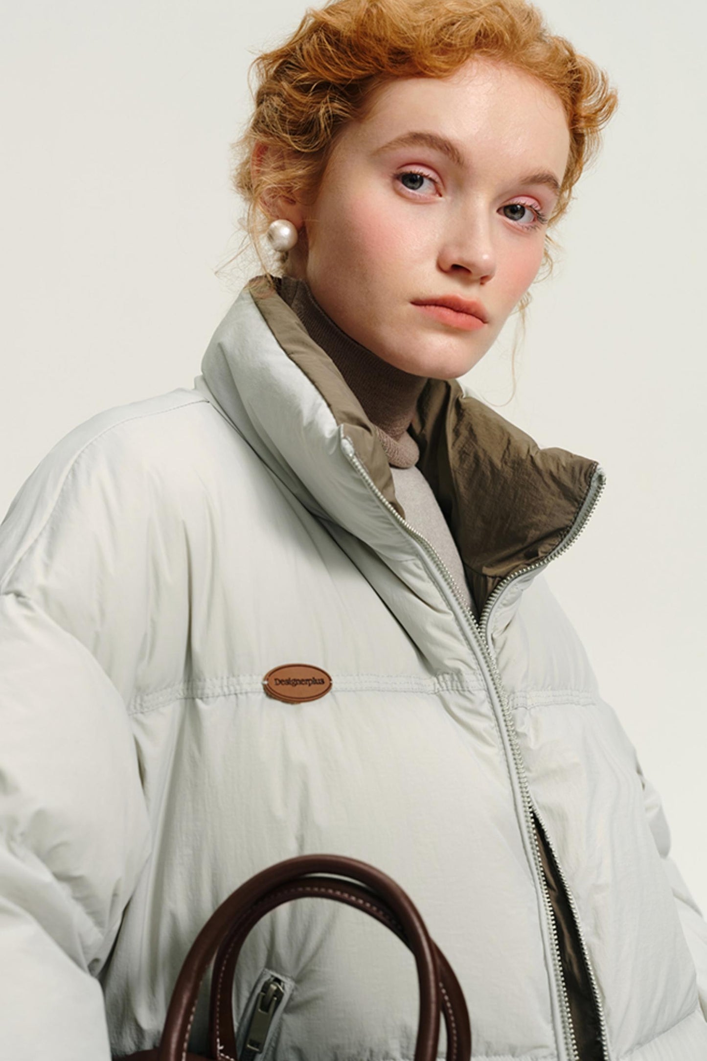 한국 대조 짧은 다운 재킷