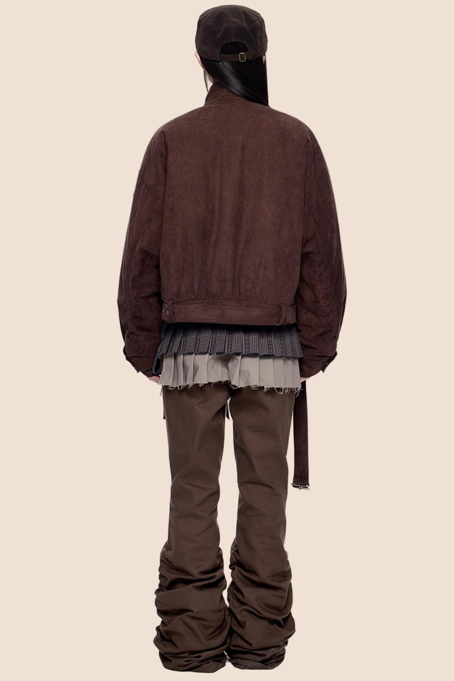 Brown Cropped Jacket