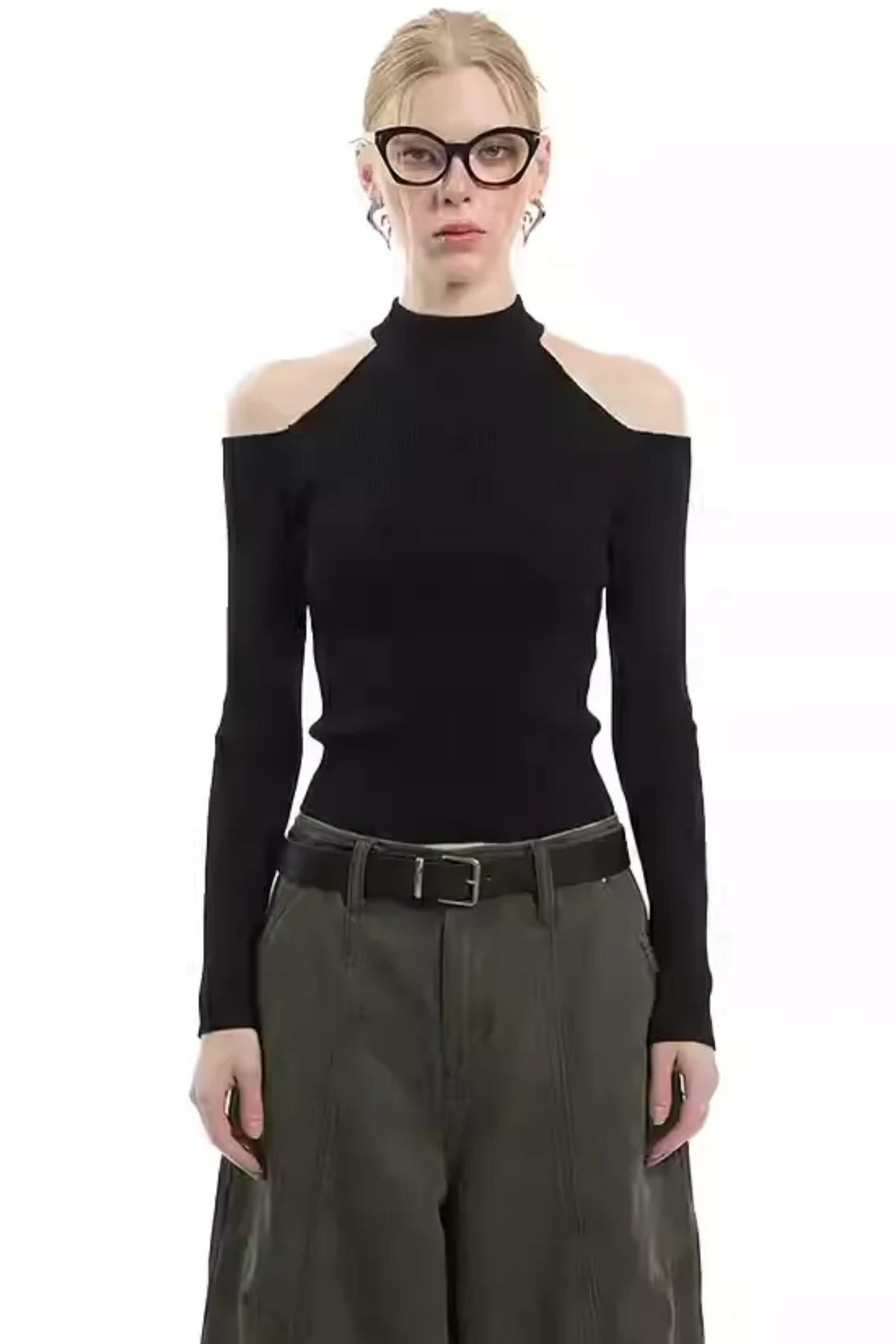 Off-Shoulder Slim-Fit Top