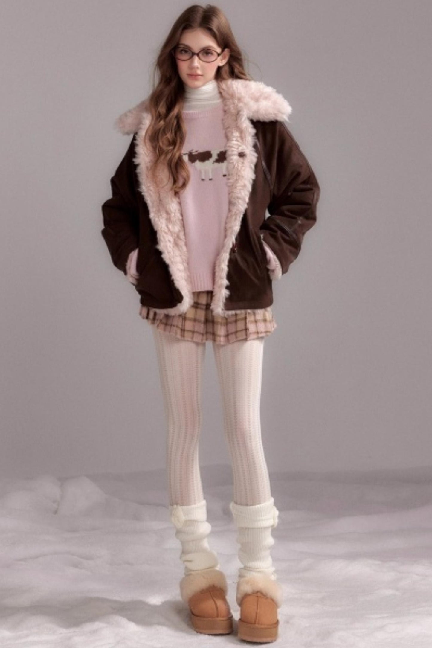 Strawberry Wool Crewneck Sweater