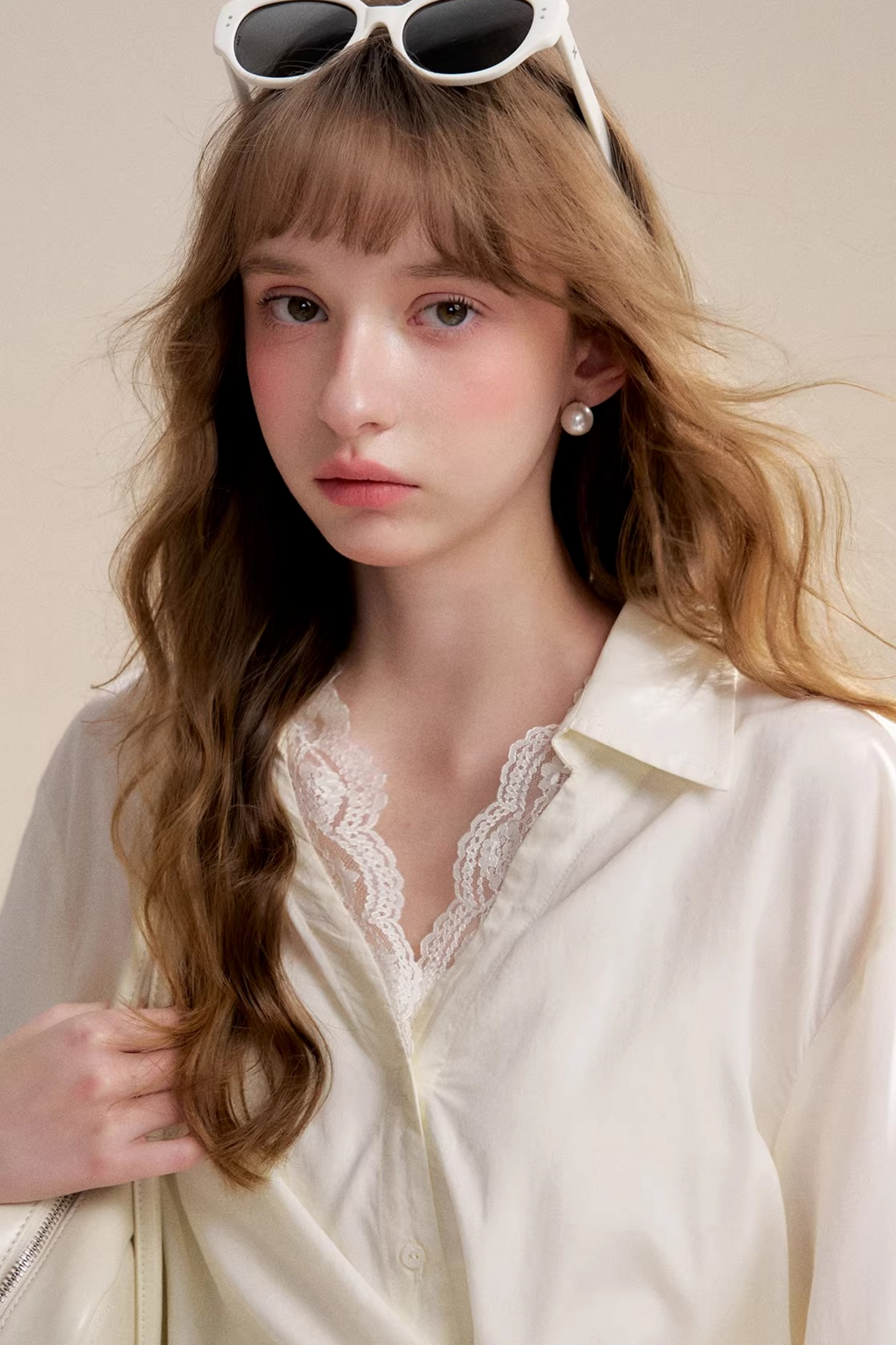 Romantic Lace Tencel Blouse