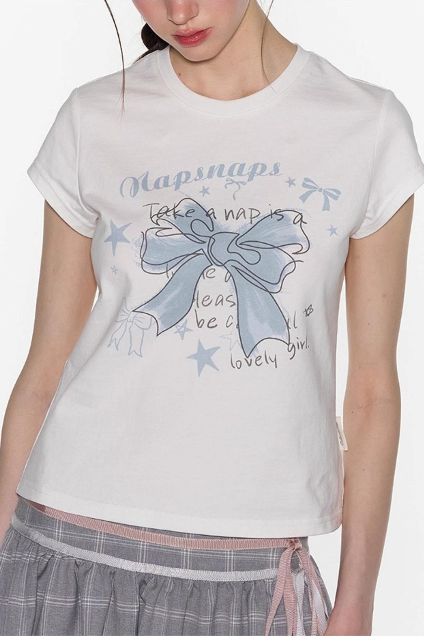 Butterfly Print Short Sleeve Top