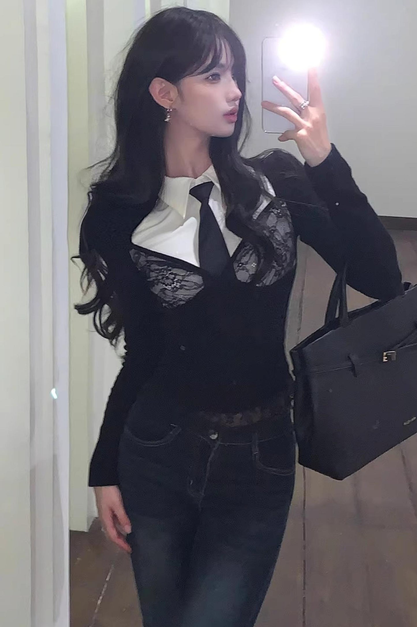 Narcissus Vintage Flared Slim Jeans