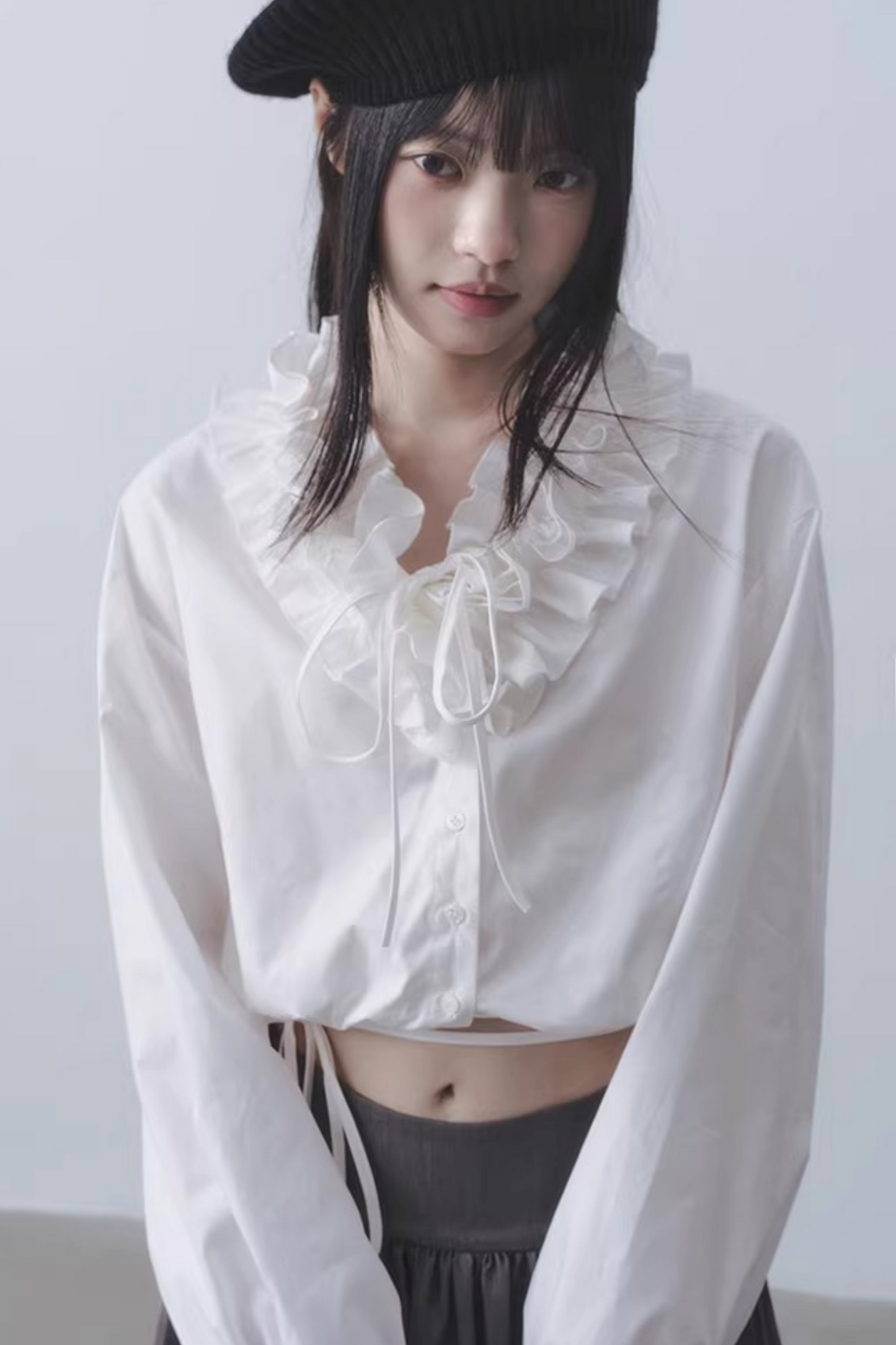 Ruffled Collar Blouse