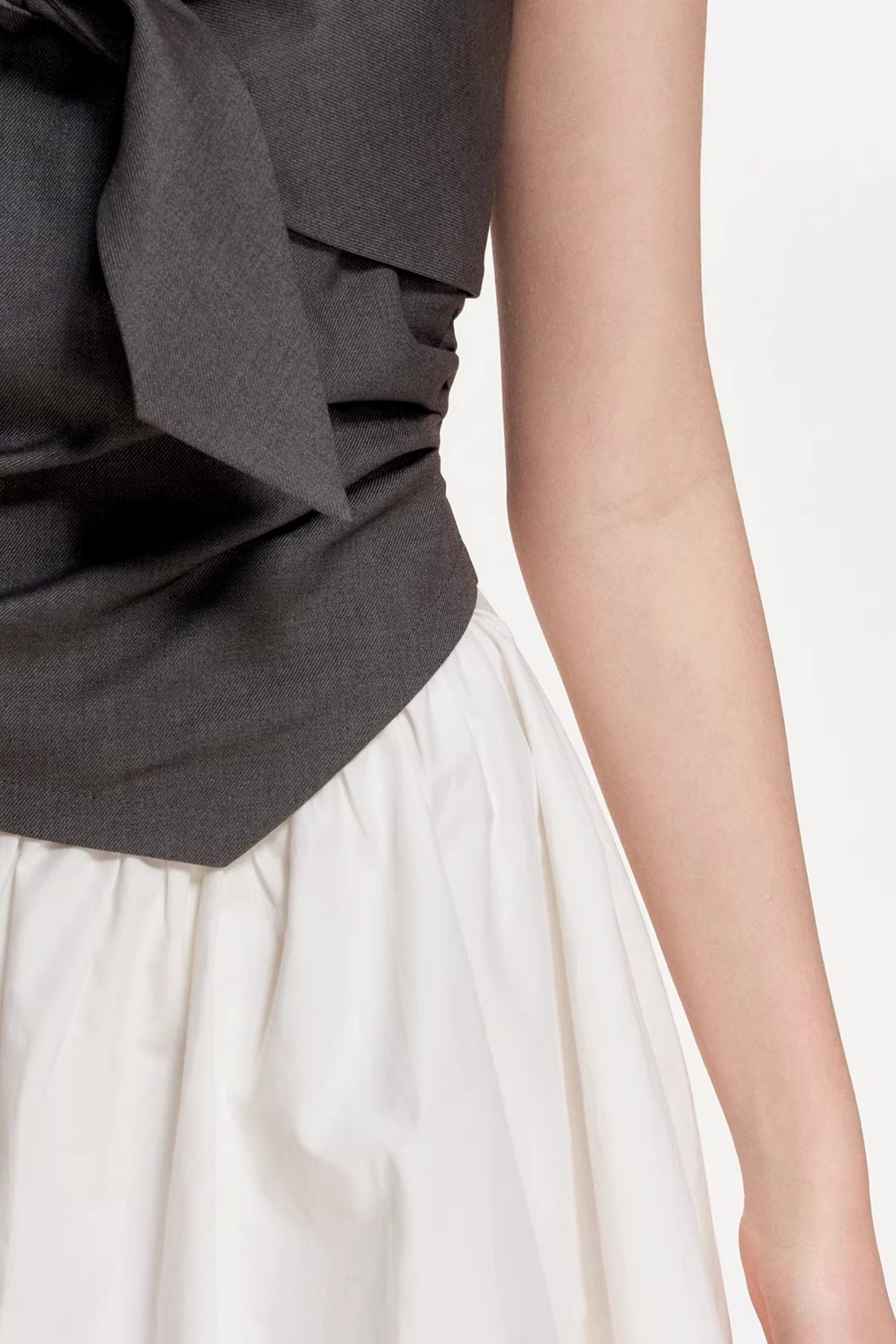 Tencel Wool Strapless Dress