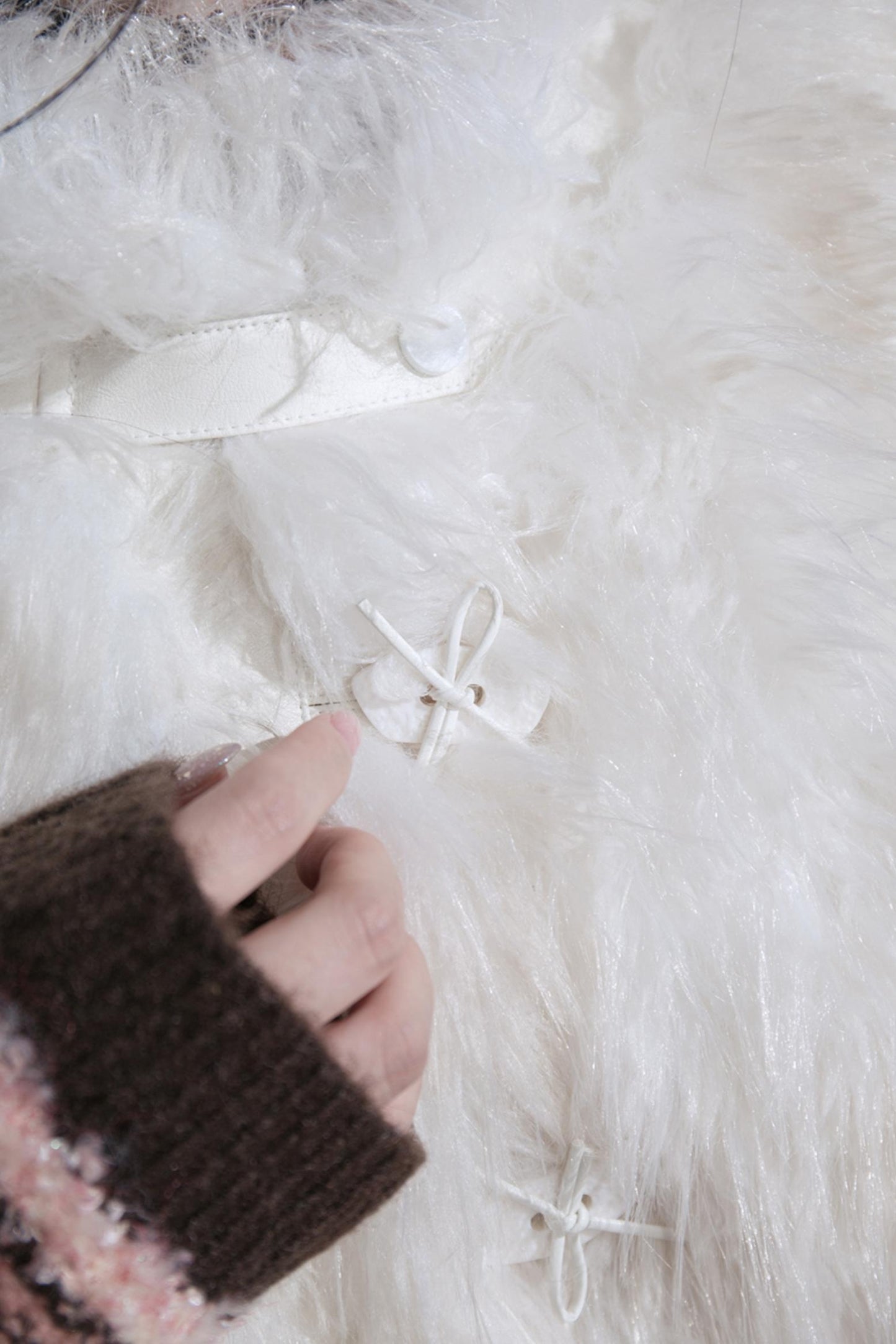 Cedar Milk Eco-Friendly Fur Vest