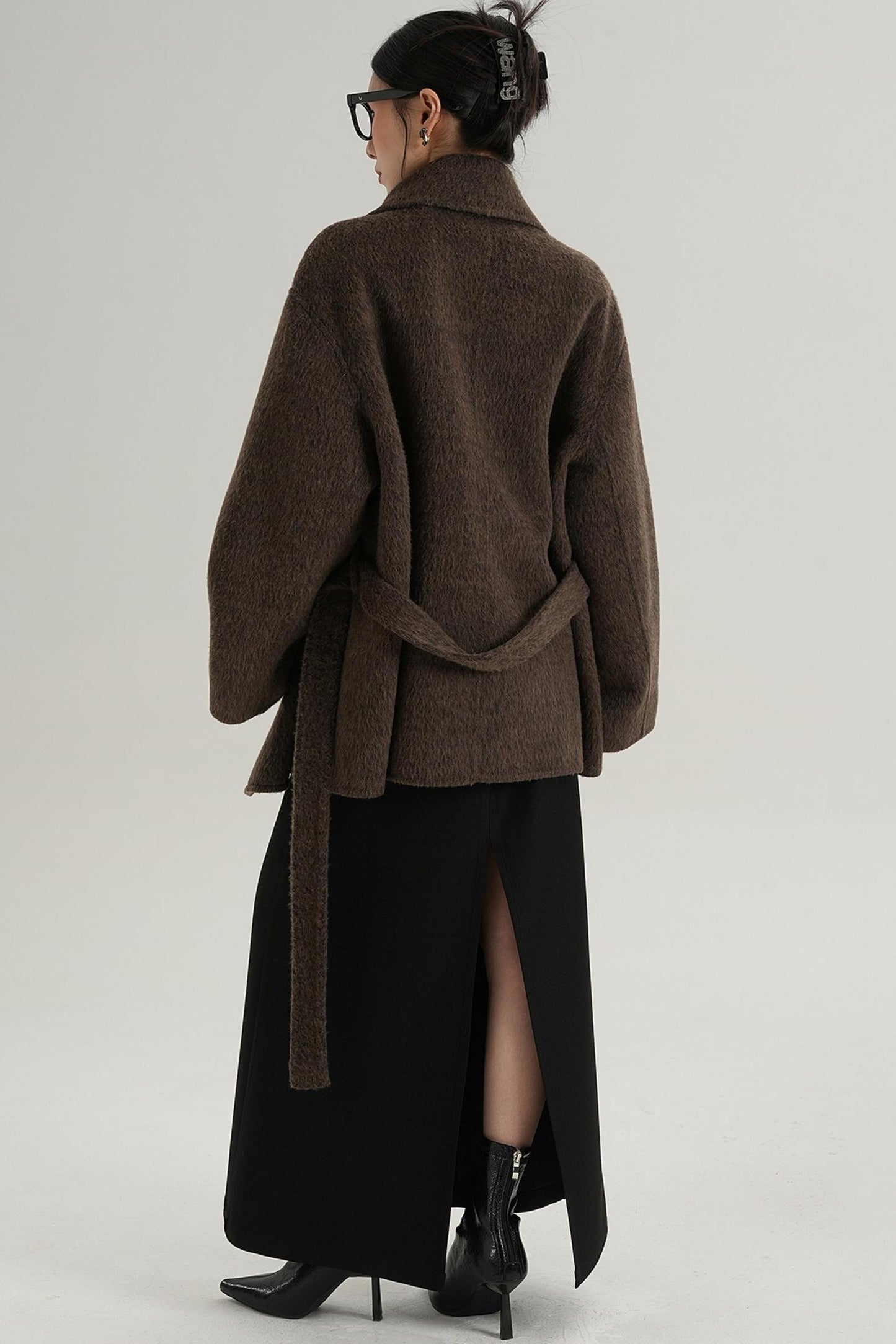 Coffee Woolen Jacket