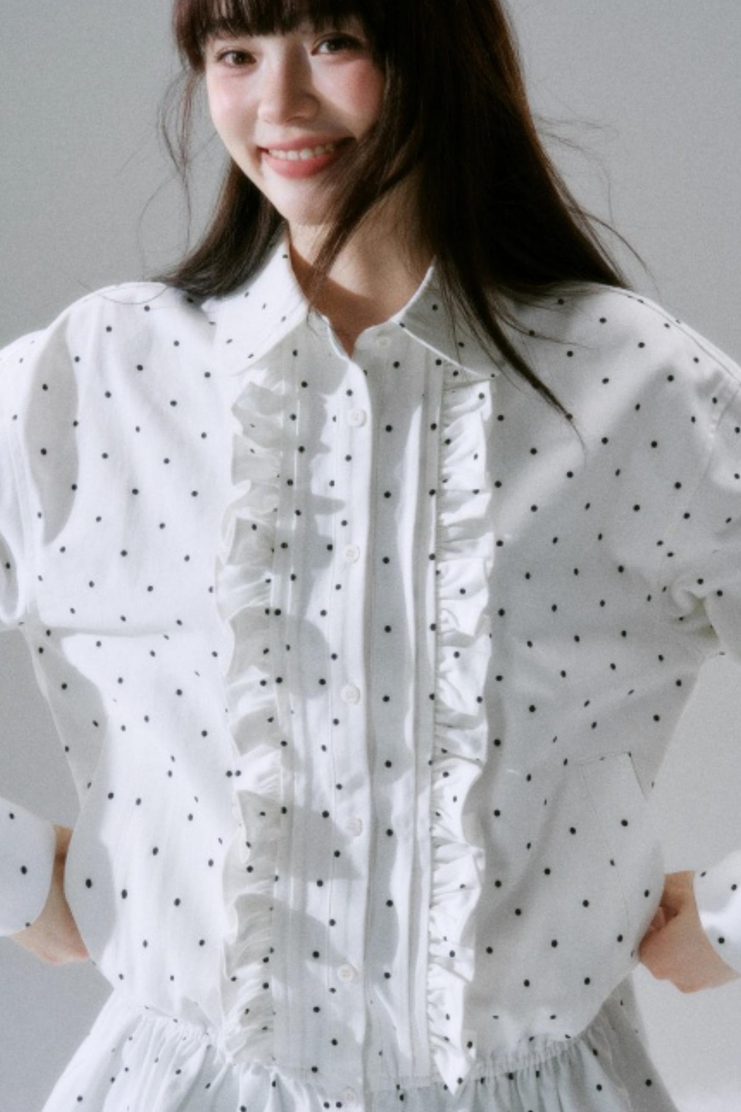 Polka Dot Twill Shirt
