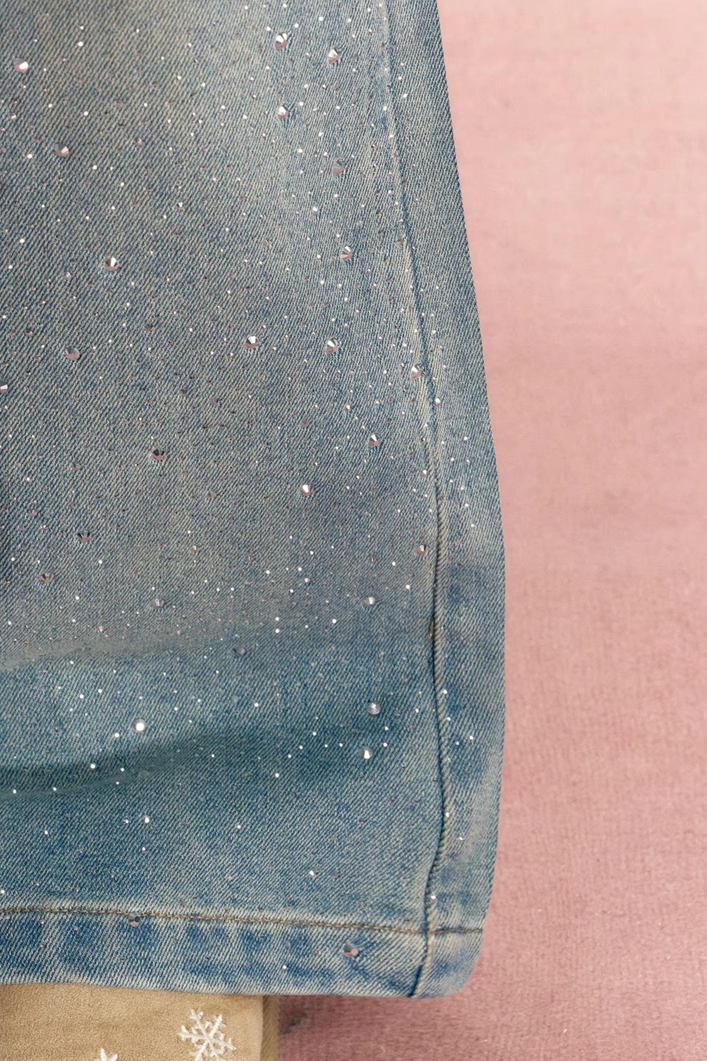 Broken Galaxy Rhinestone Jeans