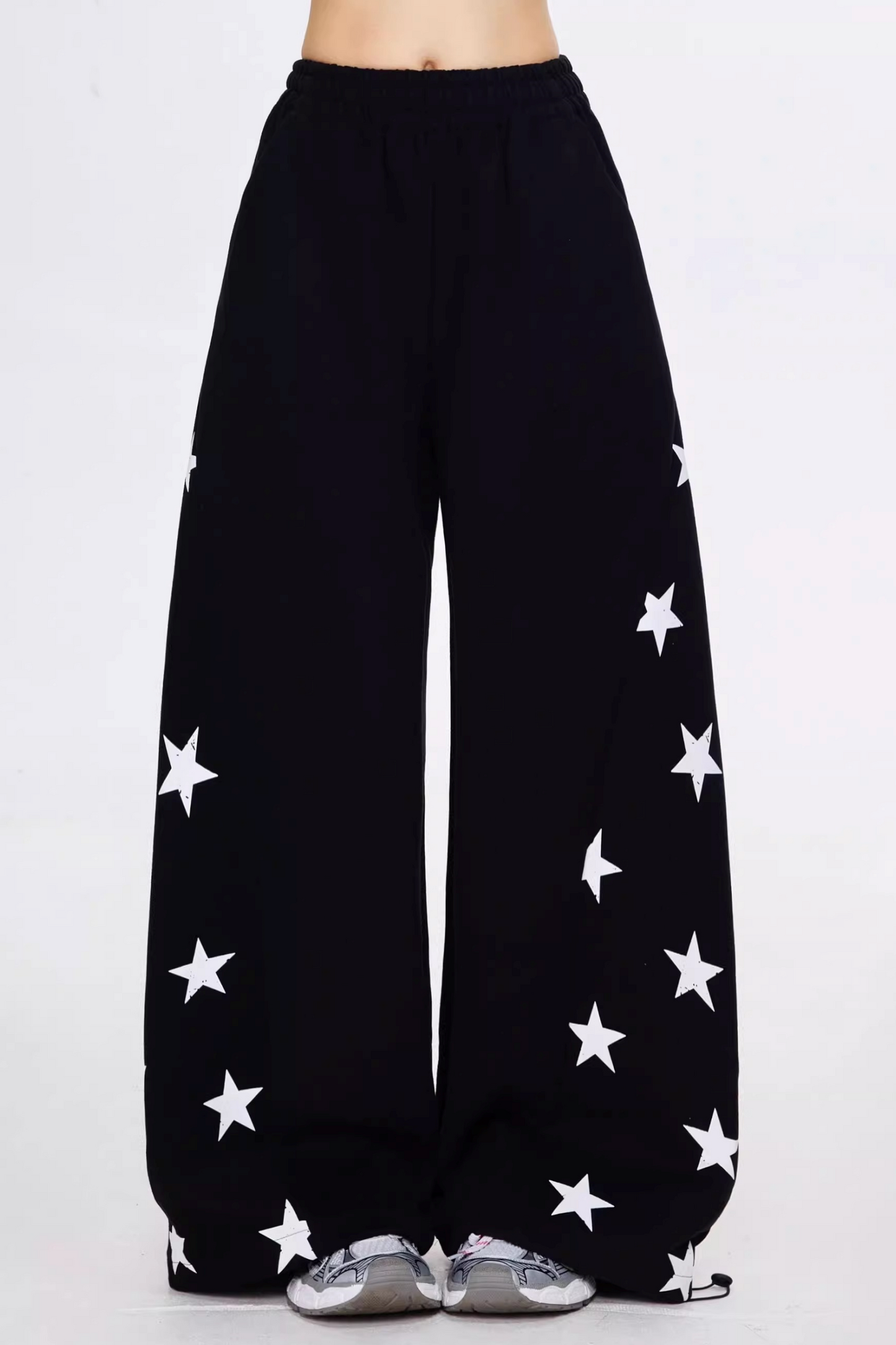 Retro Star Print Sweatpants
