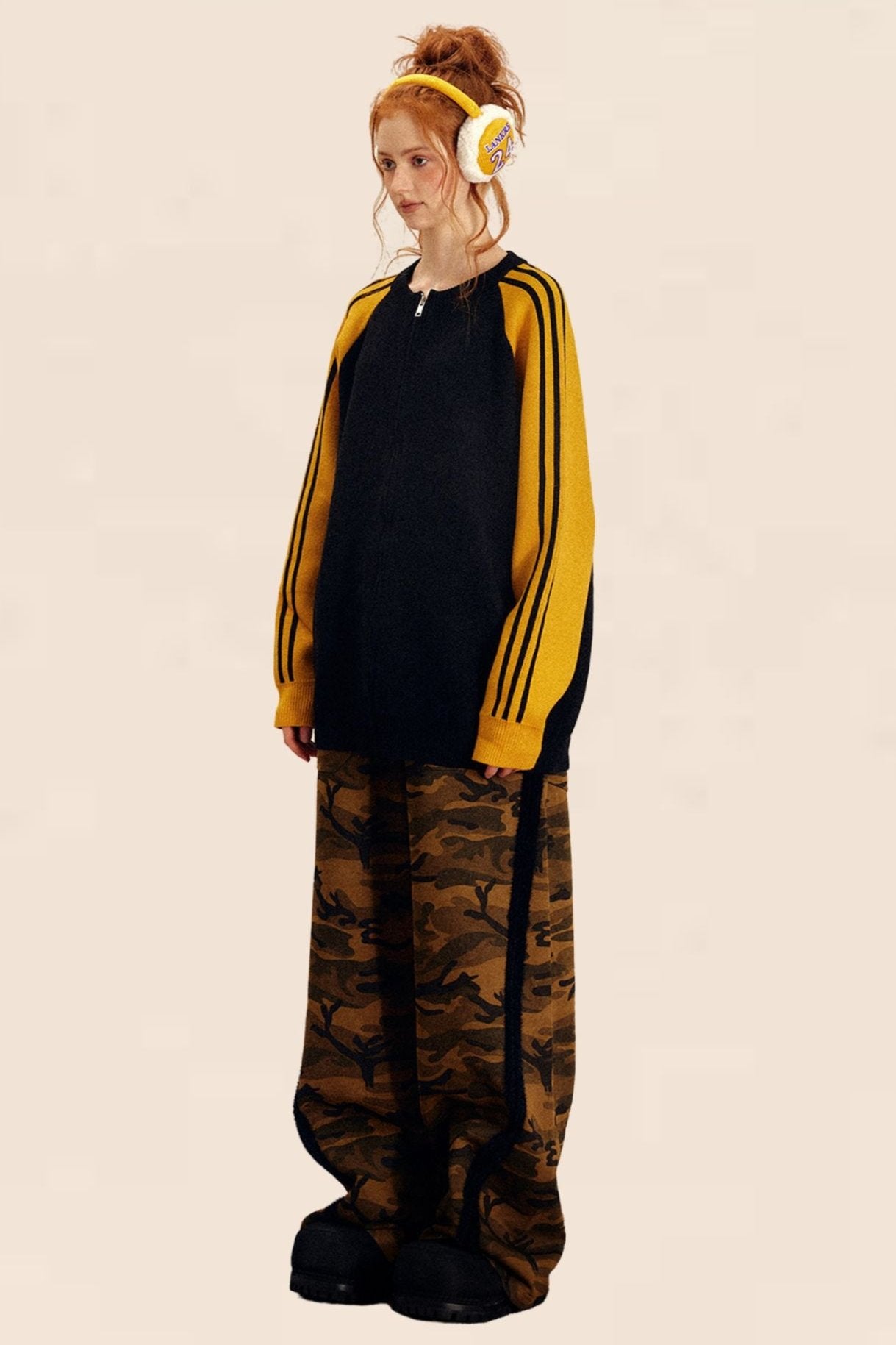 롱 슬리브 루즈 겨울 스웨터