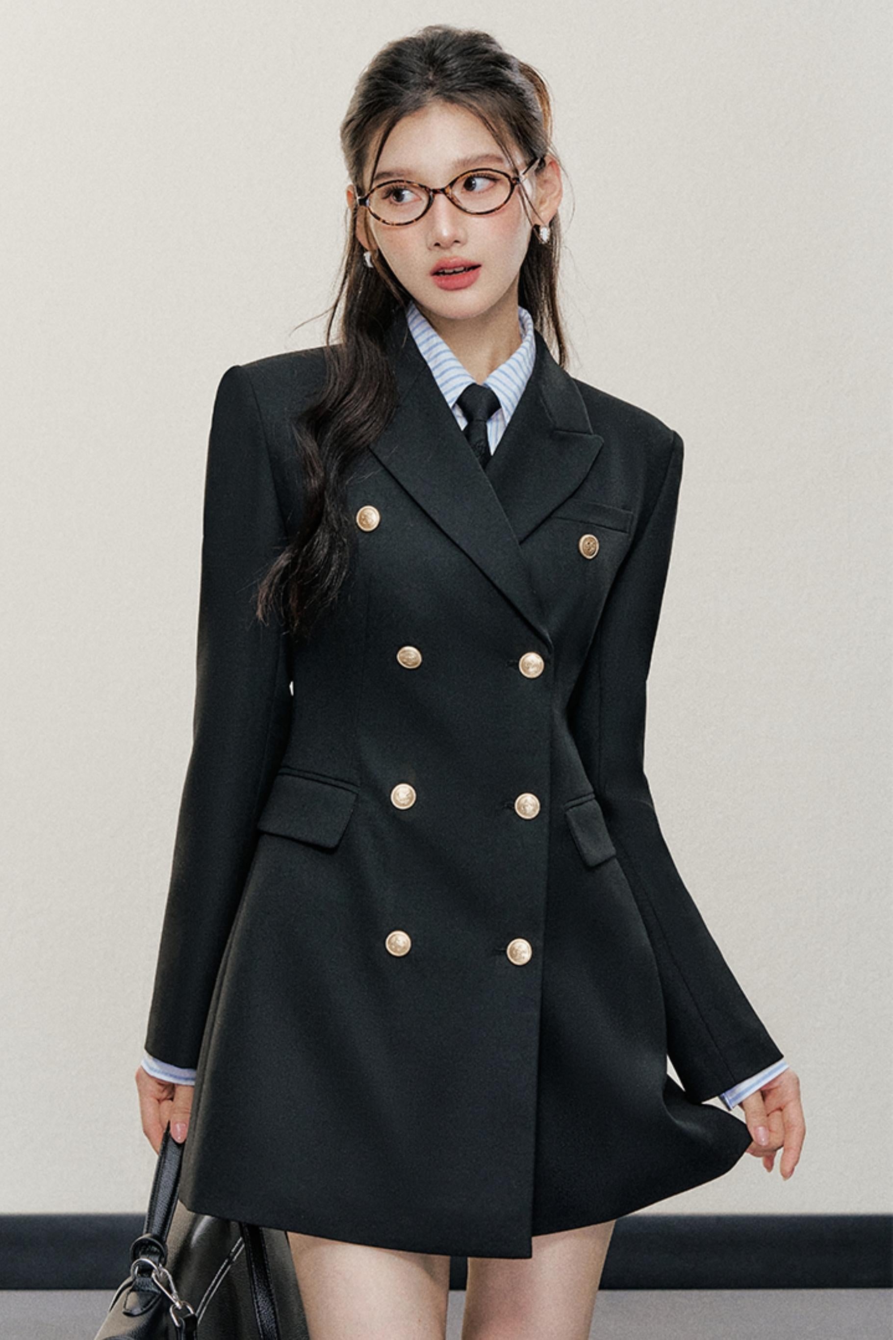 Women S Blazer A Line Modern Dress