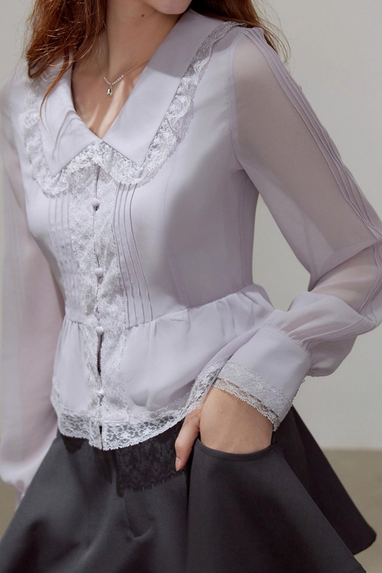 Chiffon Waist Shirt
