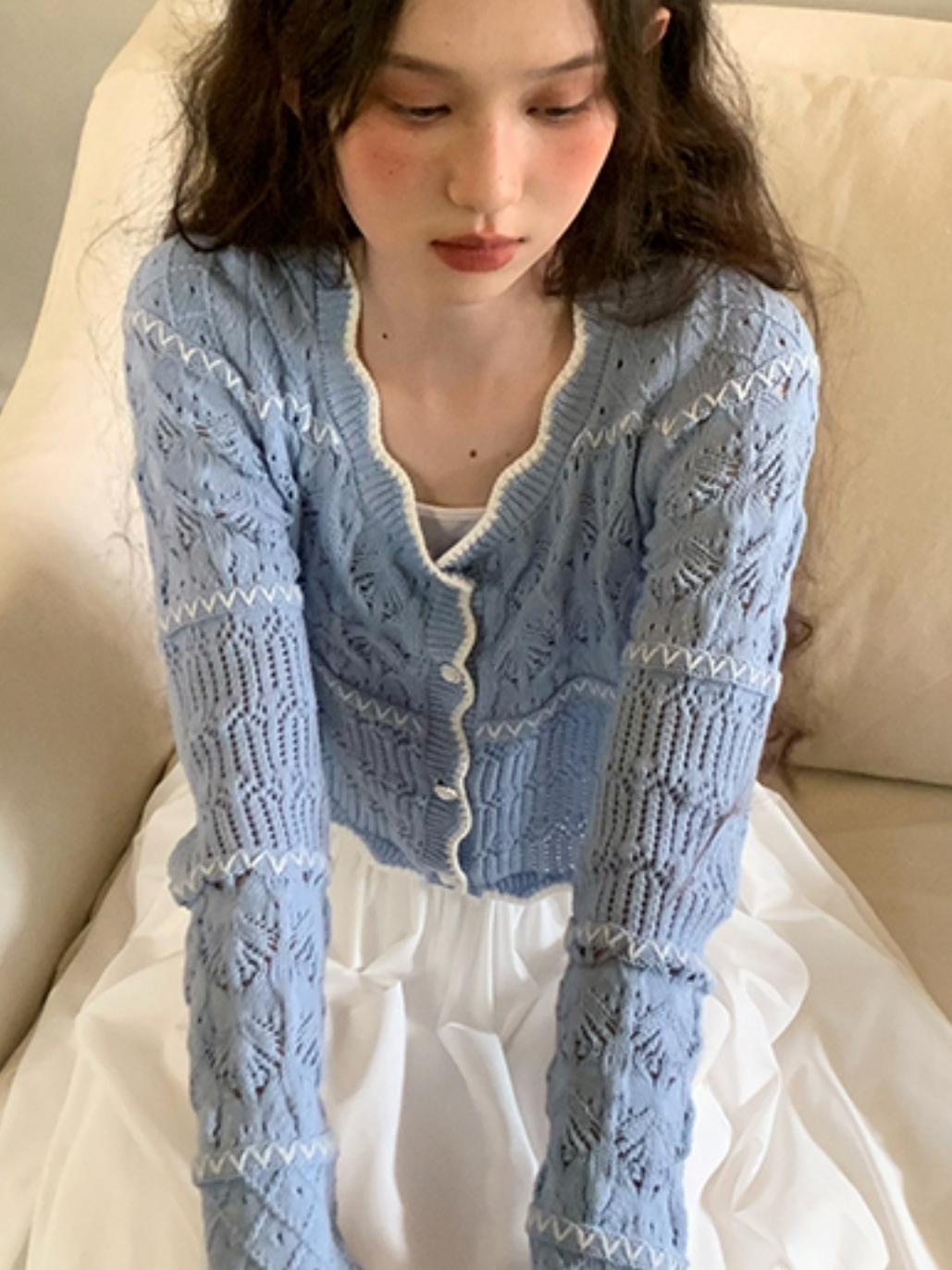 French Slouchy Knitted Cardigan