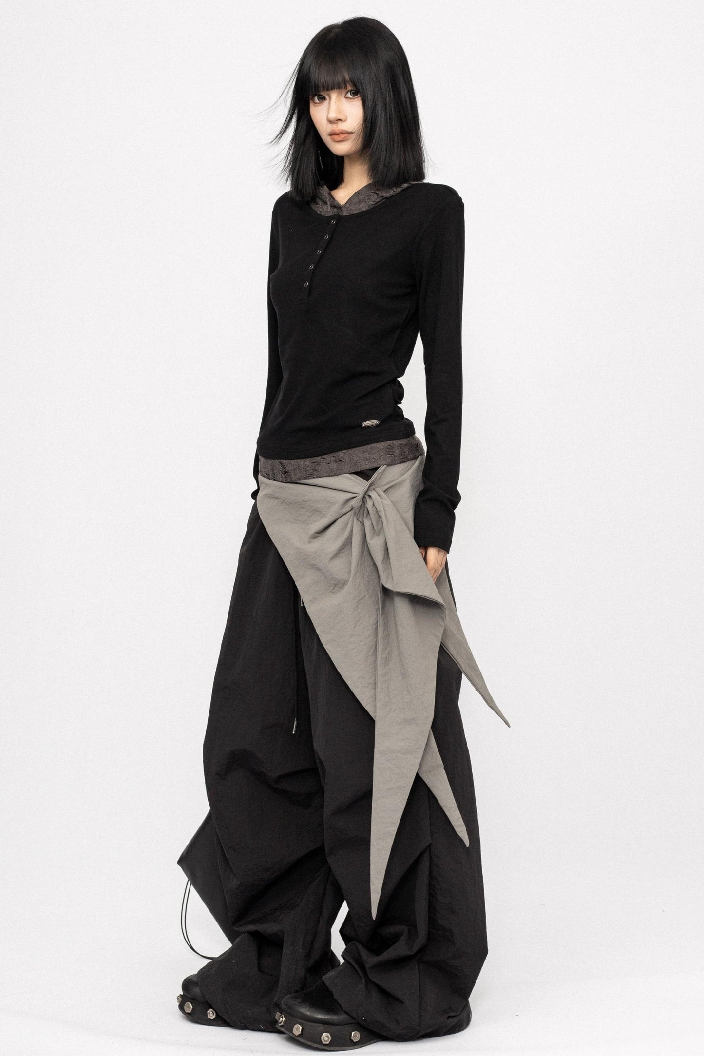 American Retro Long Sleeve Hooded Top