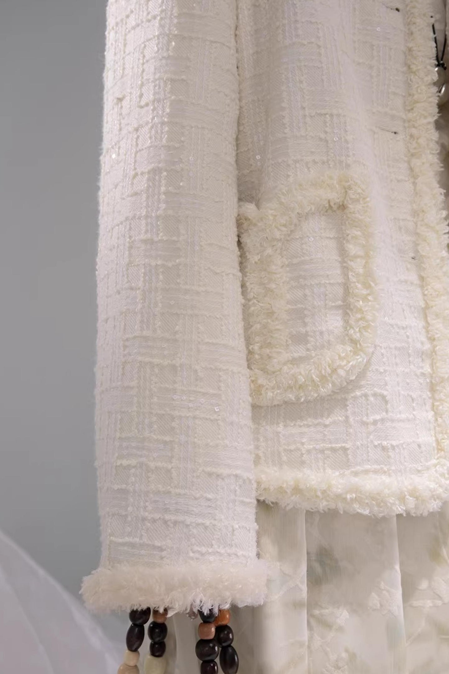 Soft Chic Glitter Wool Coat