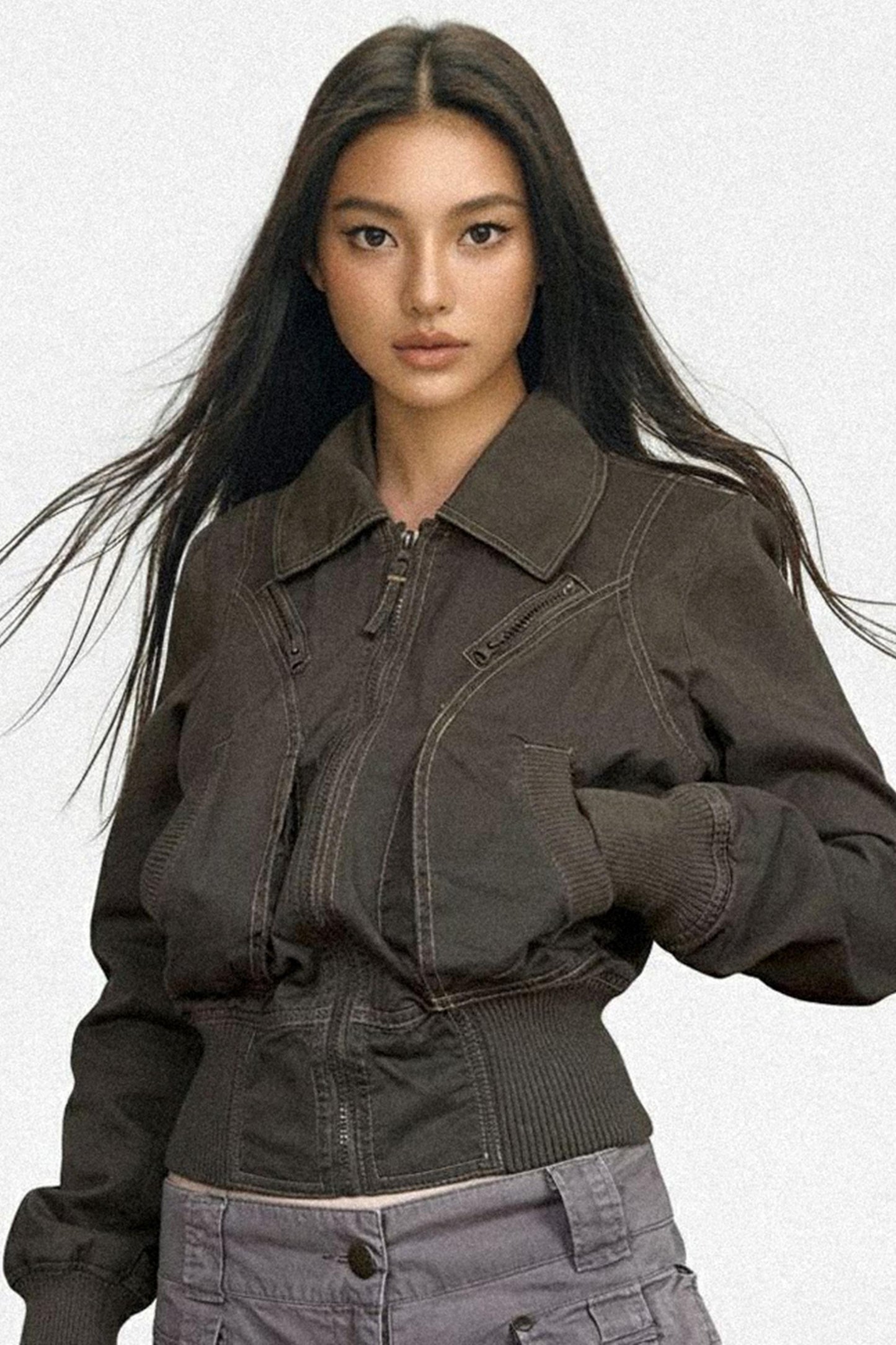 Vintage Army Green Heavy Top