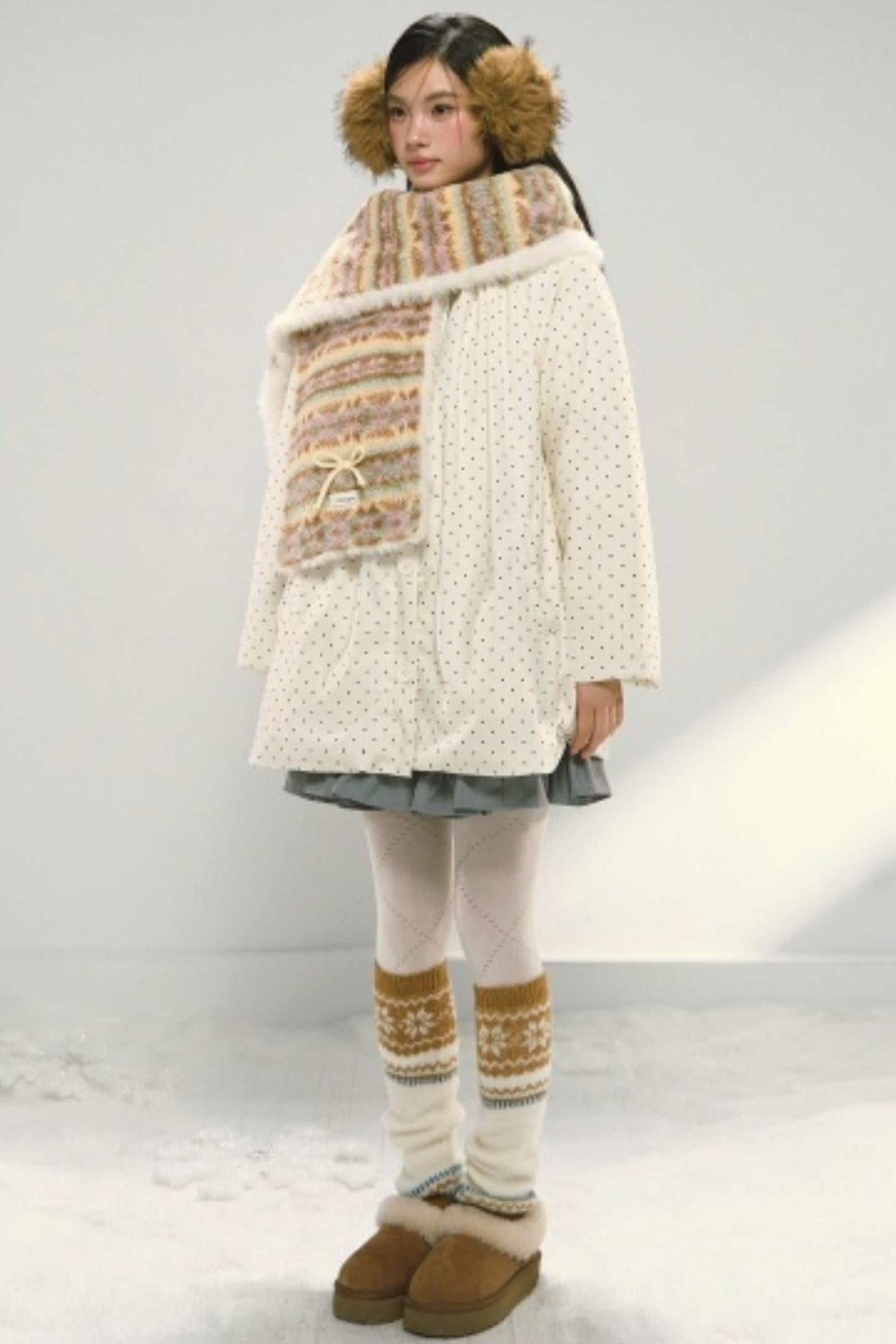 Fair Isle Plush Scarf