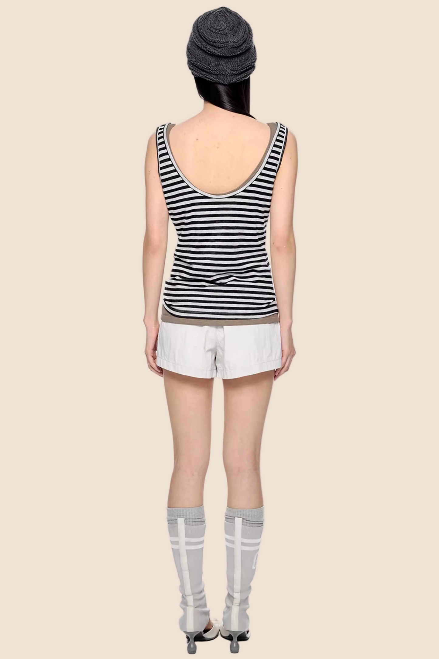 Striped Color-Block Retro Top