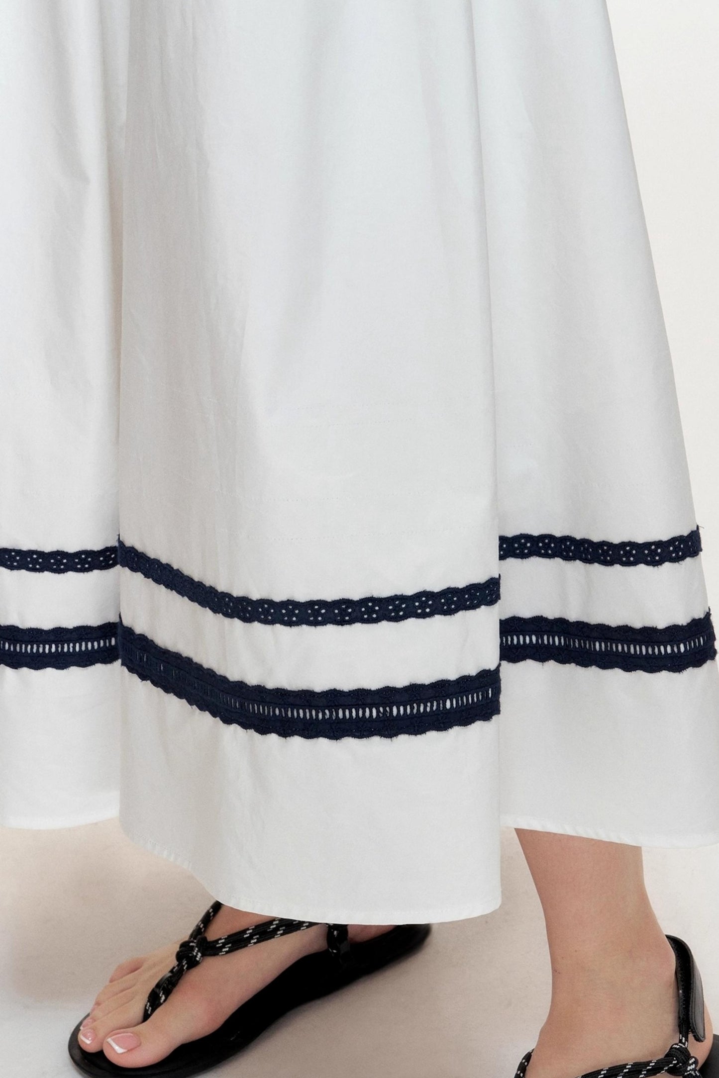 Navy Core Cotton Maxi Dress