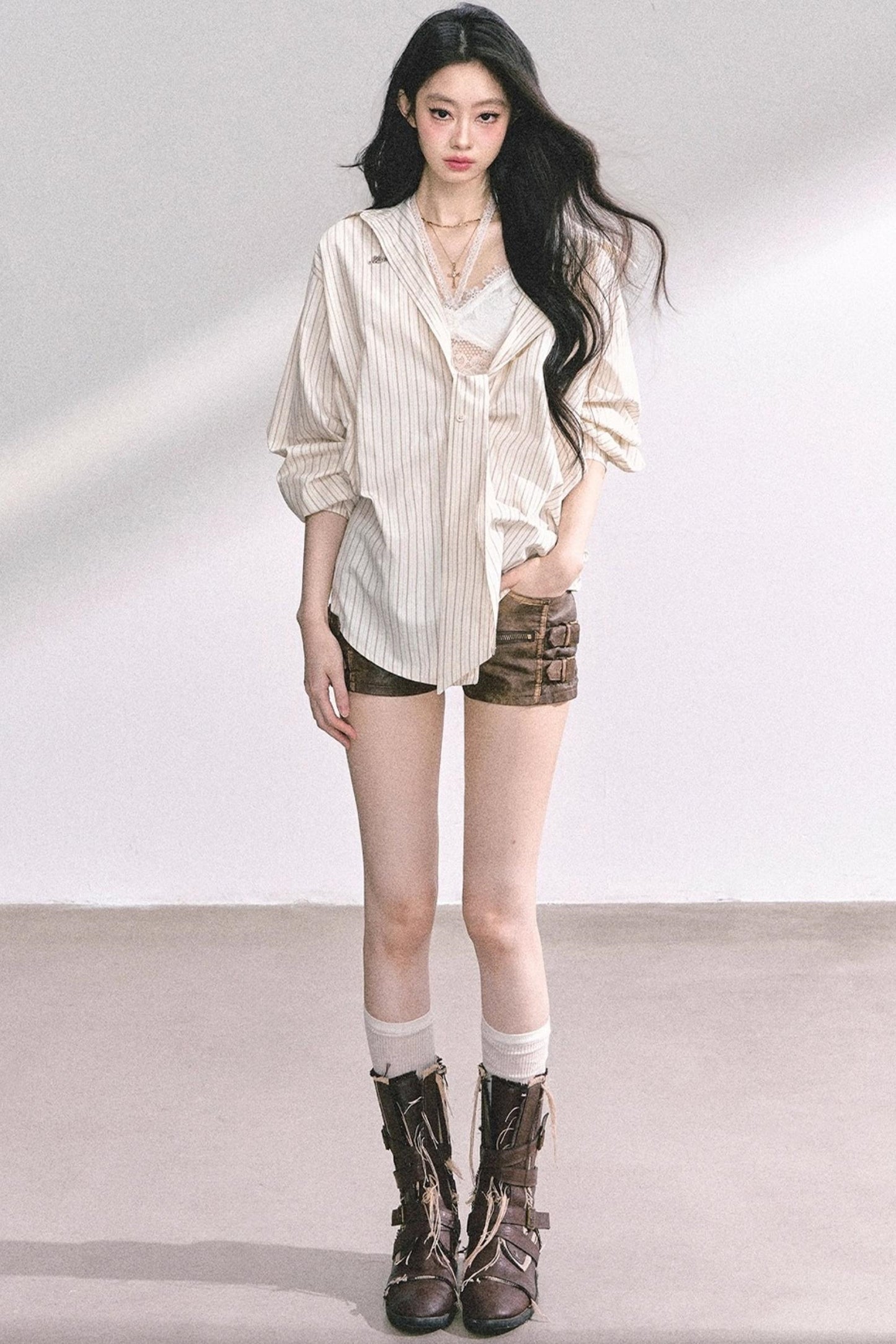 French Stripe Sunscreen Shirt