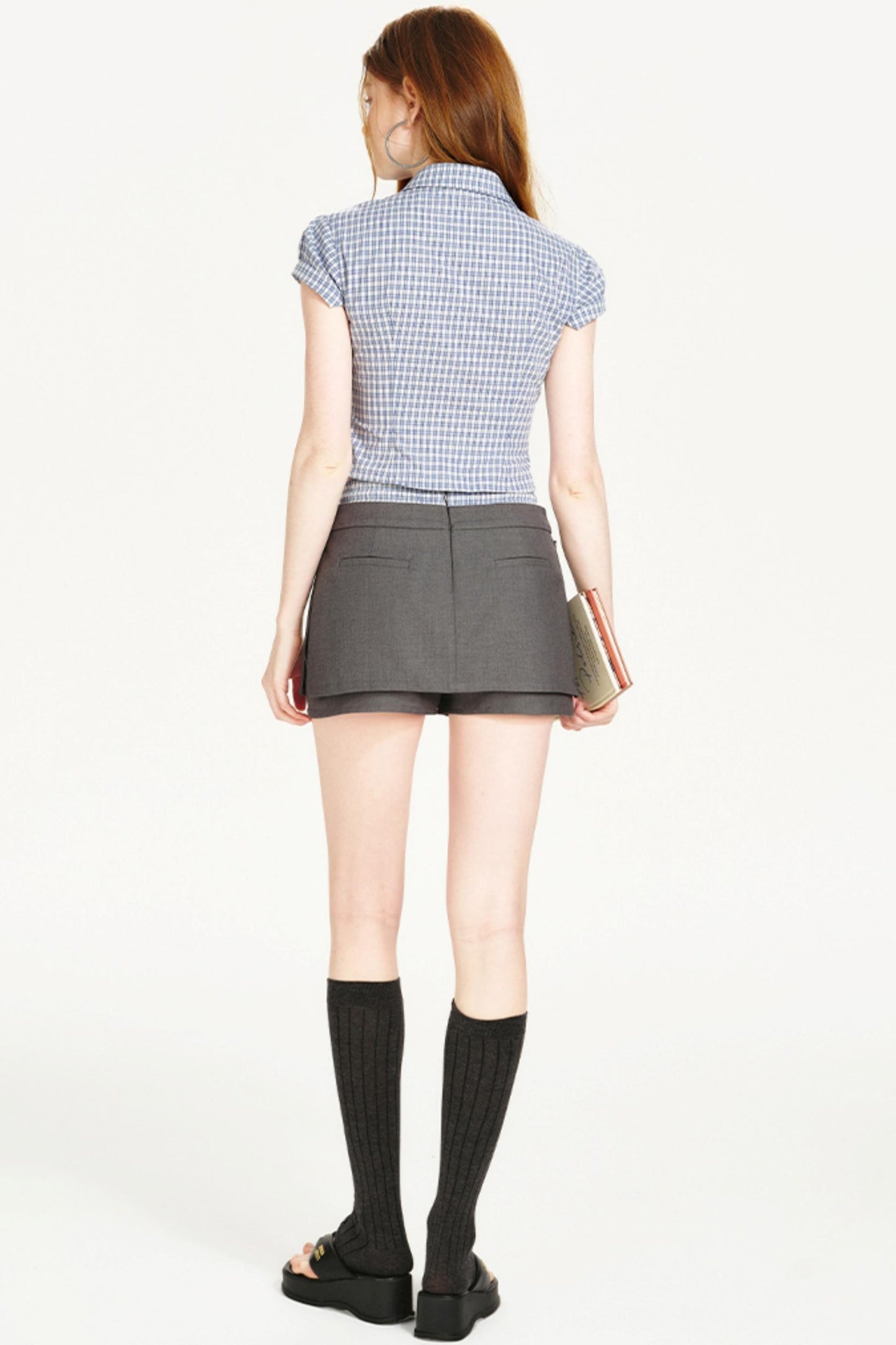 Blue Plaid Slim Fit Shirt