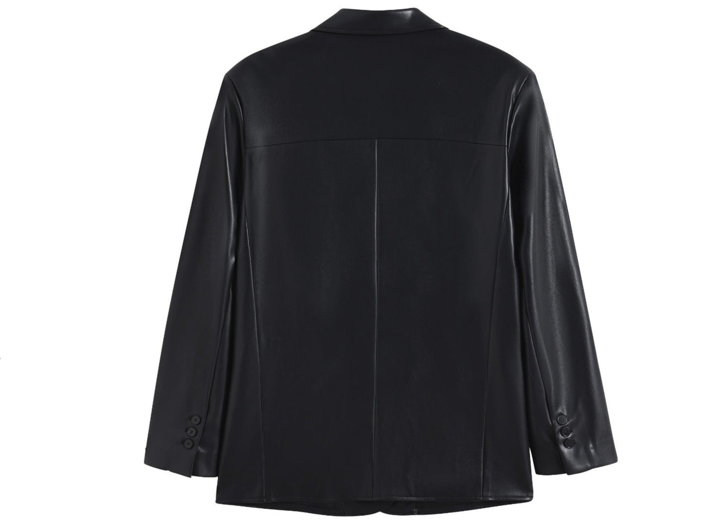 Veste en cuir vintage décontractée