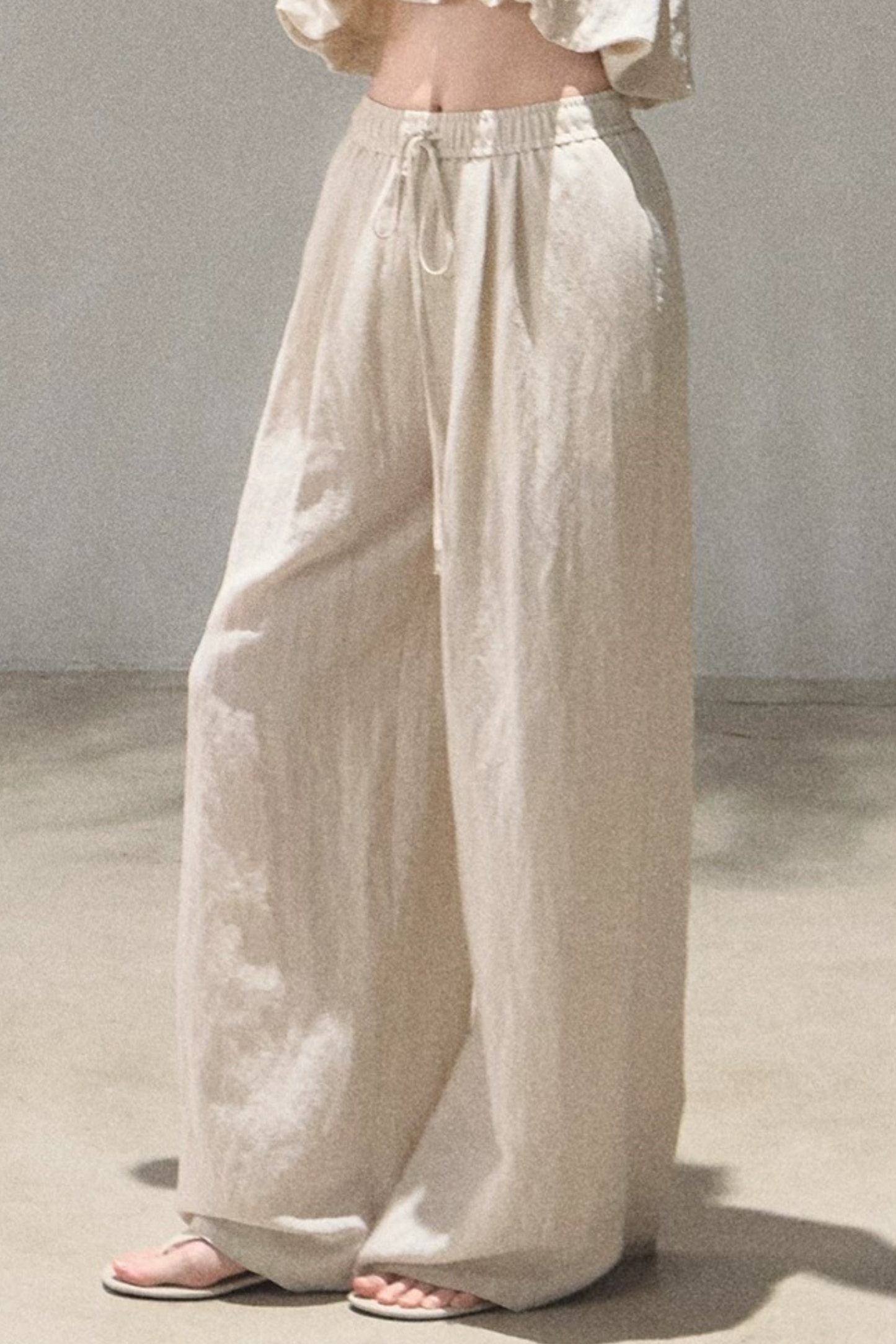 Lyocell-Leinen-Set aus Camisole und Hose