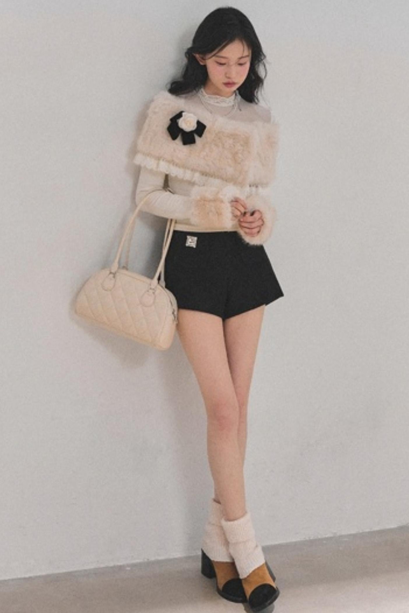 Whispering Snow Lace Top Set