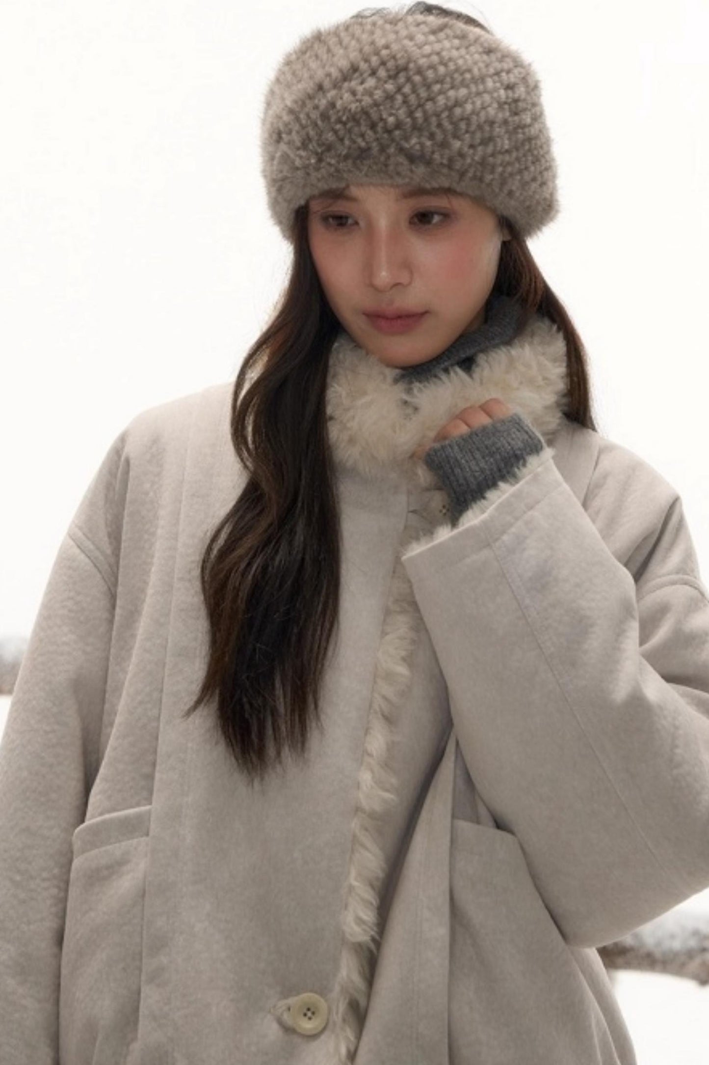 Reversible Lamb Wool Coat