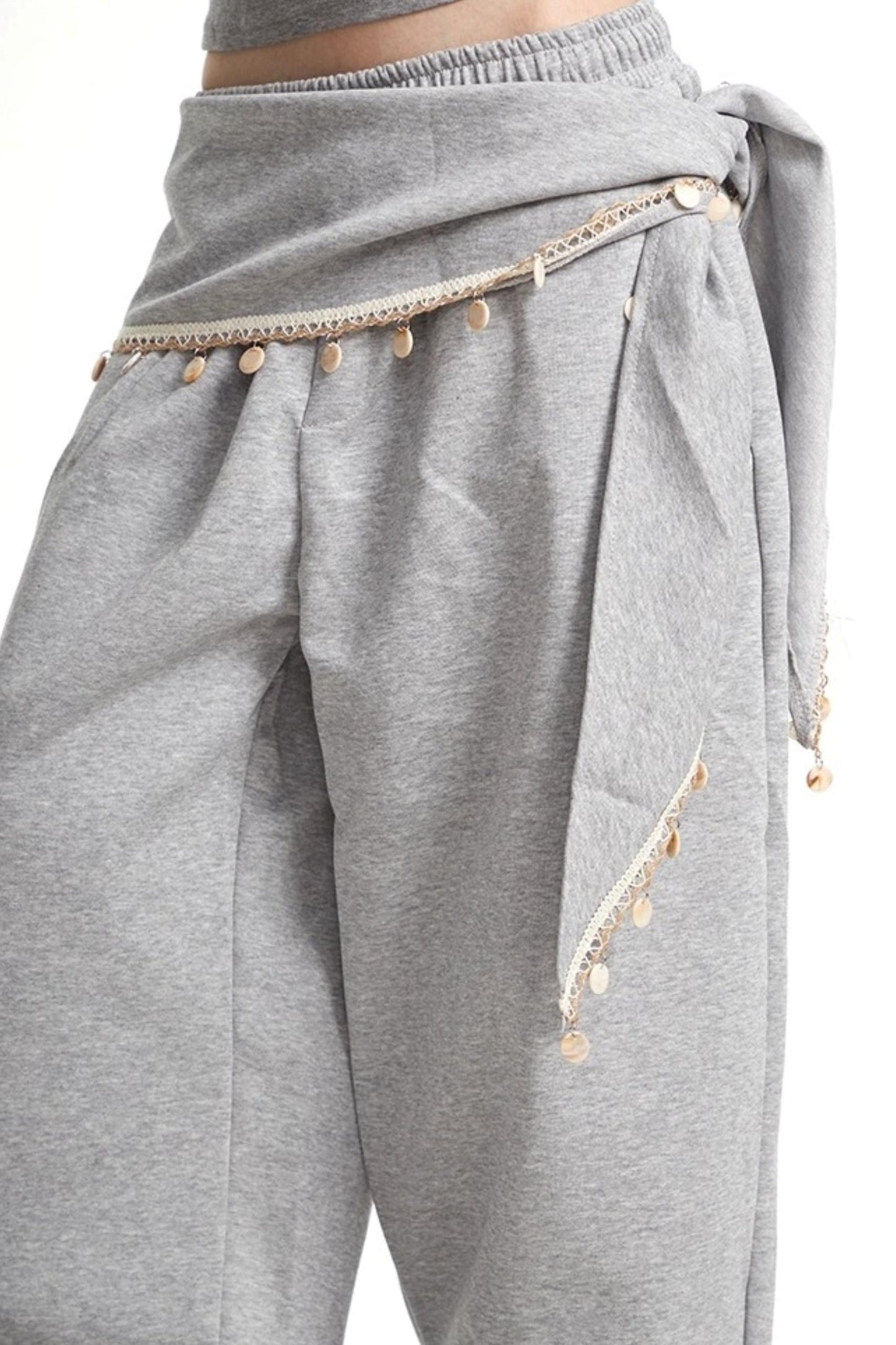 Wide-Leg Sweatpants