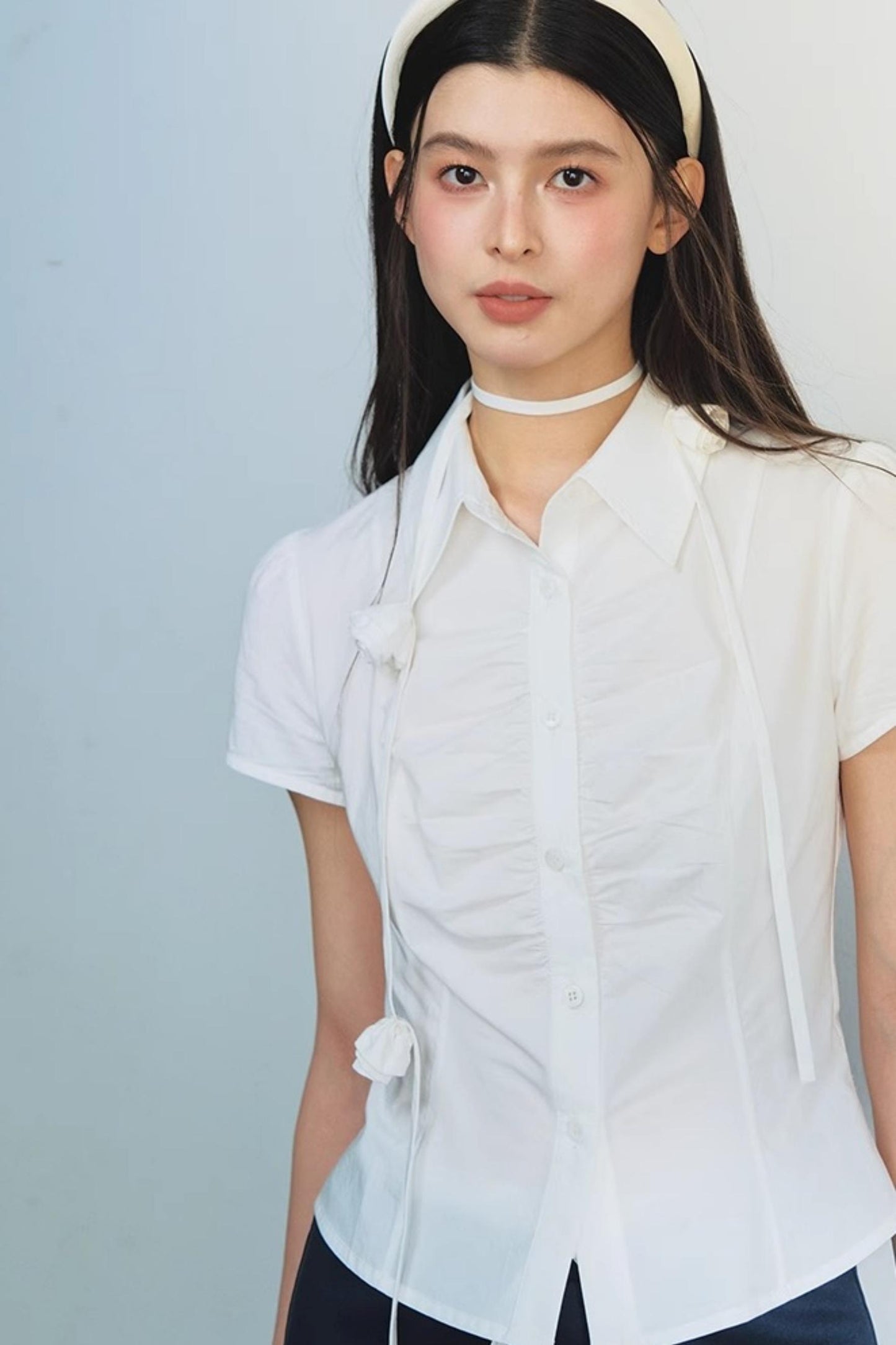 Floral Bubble Sleeve Top